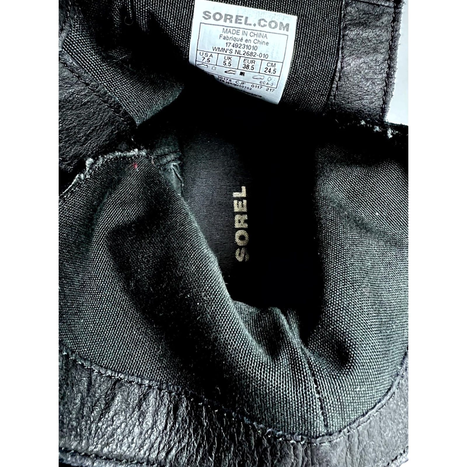 SOREL SOREL Farah Bootie Boots Ankle Black Suede Leather Tie Tassel Size 7.5 Women) Size 30" / US 8 / IT 44 - 7 Thumbnail