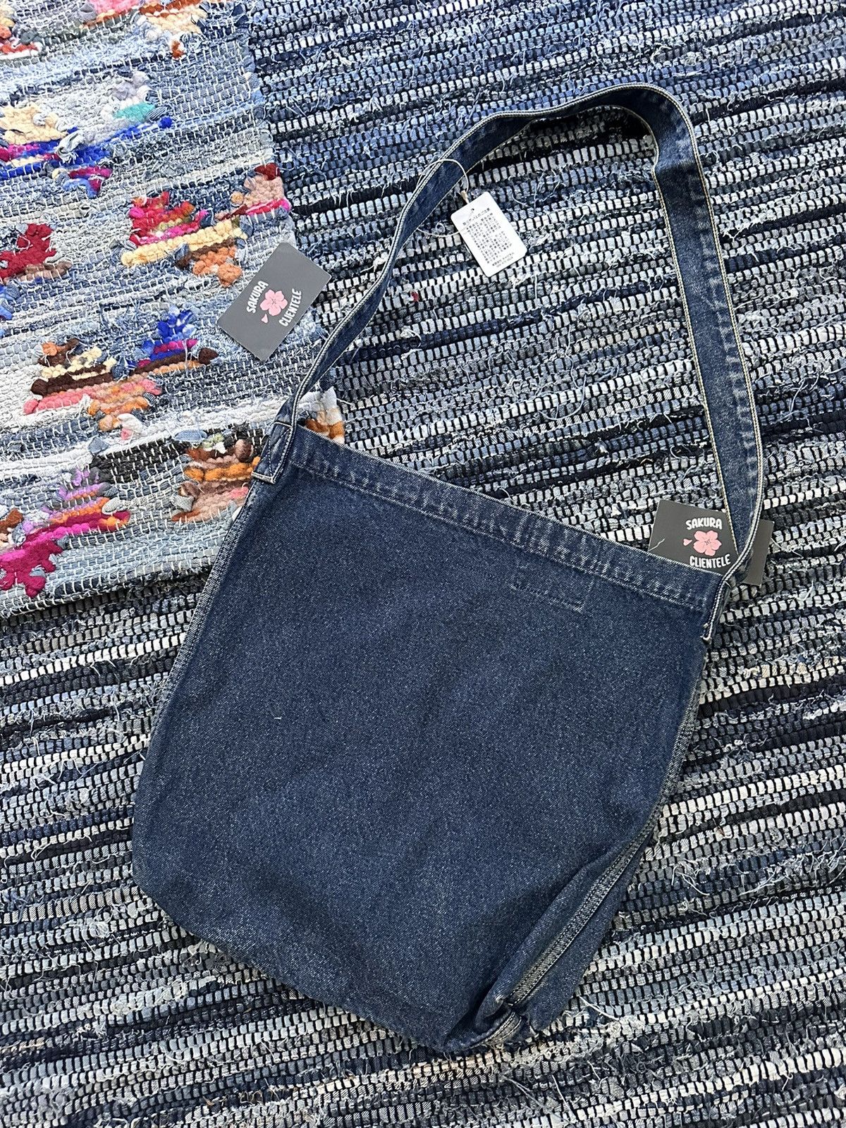 Japanese Brand × Kapital × Vintage Kapital Denim T-Back Book Tote