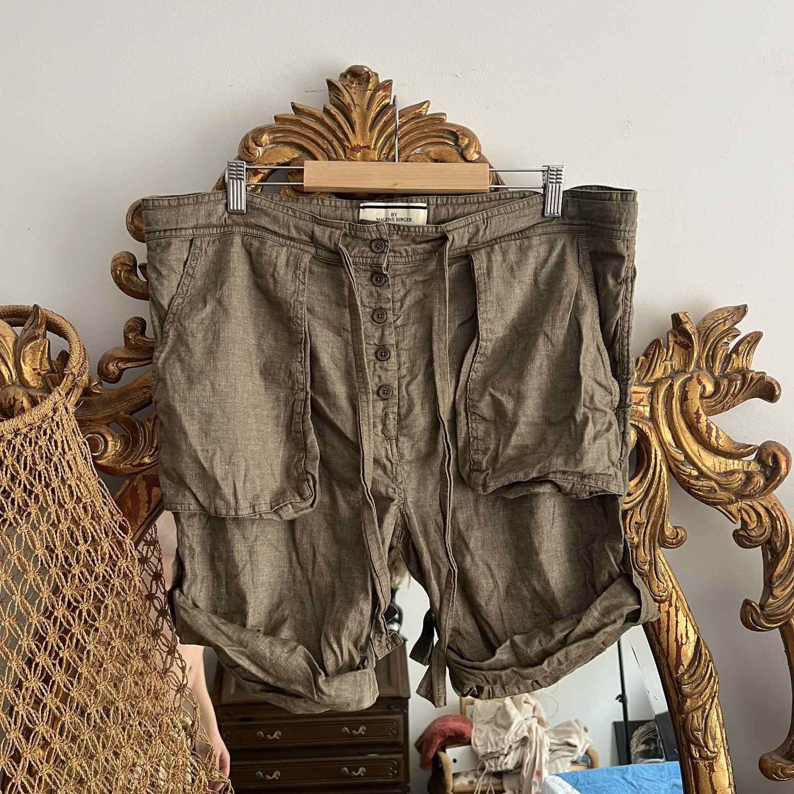 By Malene Birger × Designer By Malene Birger Linen Brown Shorts Sz 36 Size 26" / US 2 / IT 38 - 1 Thumbnail