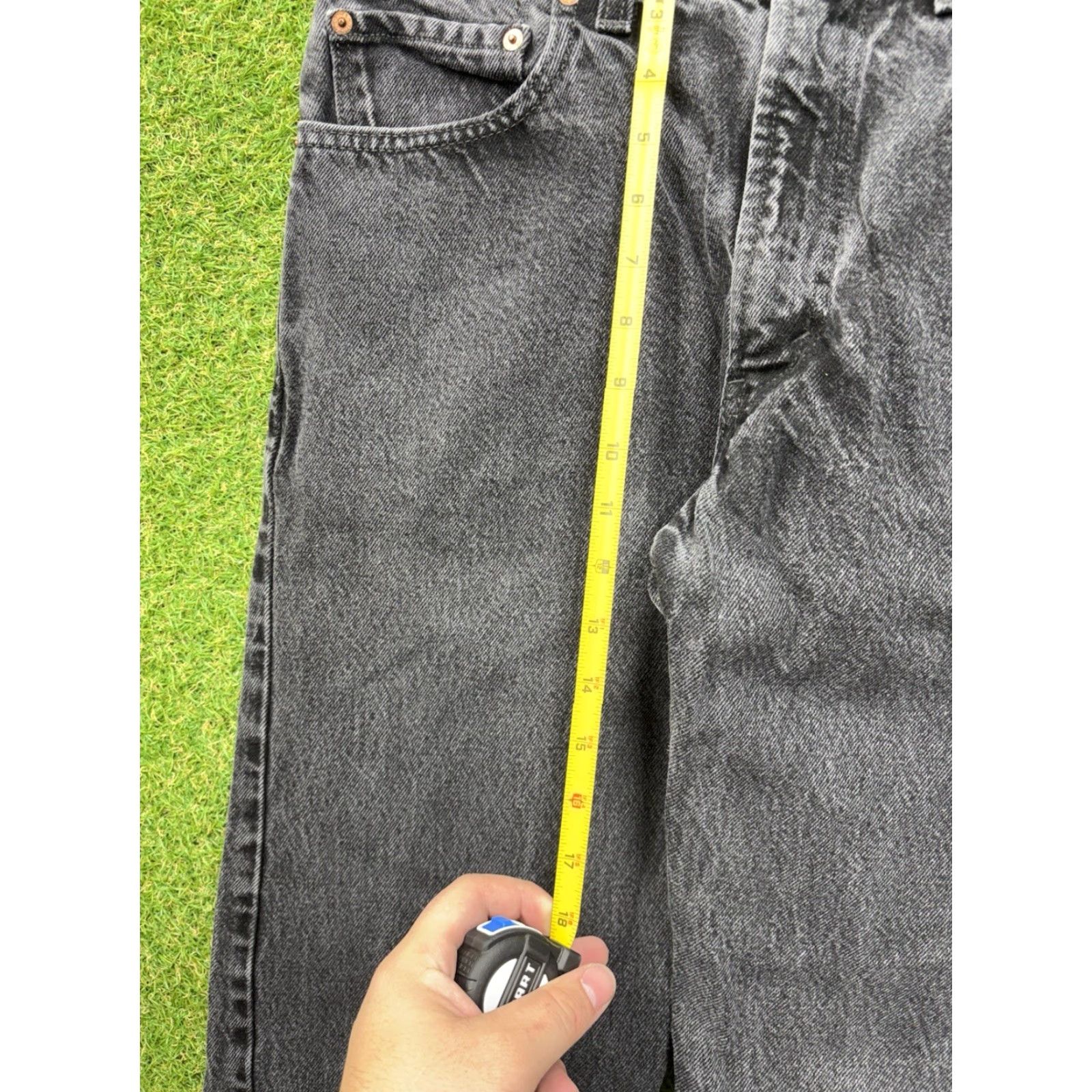 Levi's VINTAGE Levi's 505 Jeans Mens 33x32 Black Denim Regular Fit Straight USA Made Y2K Size US 33 - 6 Thumbnail