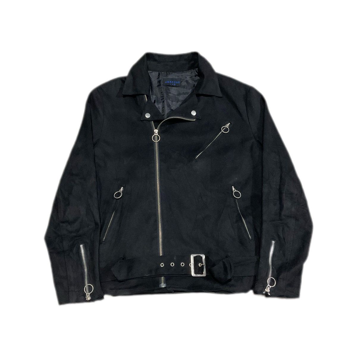 Hysteric Glamour × Japanese Brand × Seditionaries 🔥Sick Y2K Arrange Bondage Jacket Diagonal Zipper Punk Size US L / EU 52-54 / 3 - 2 Thumbnail
