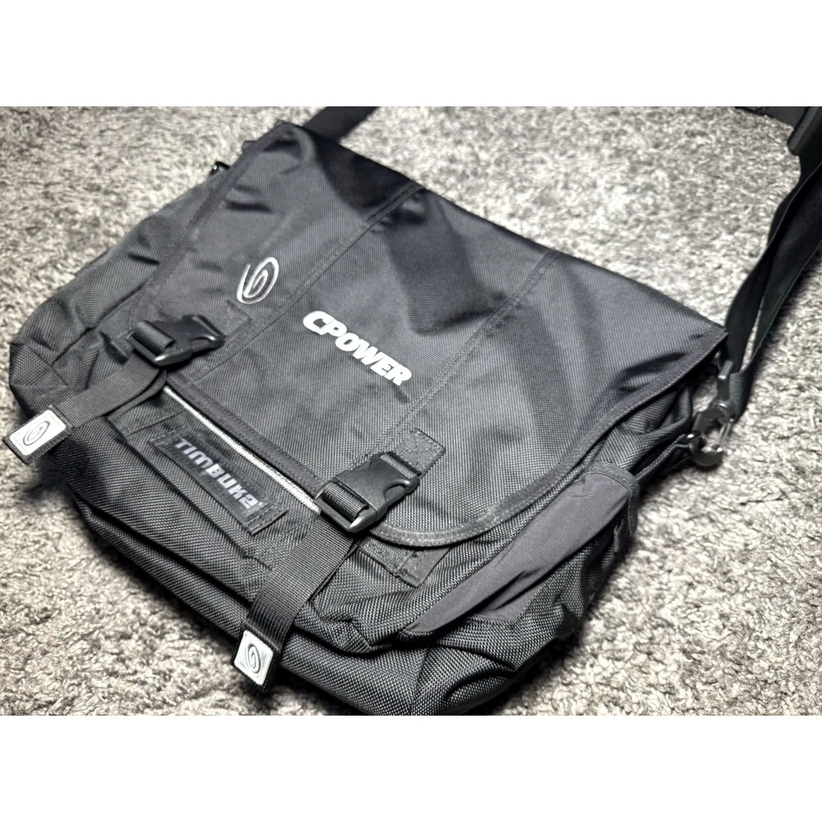 Vintage Timbuk2 Black Medium Messenger Laptop Bag company logo Never Used 17in x 14in Mens Size ONE SIZE - 2 Thumbnail
