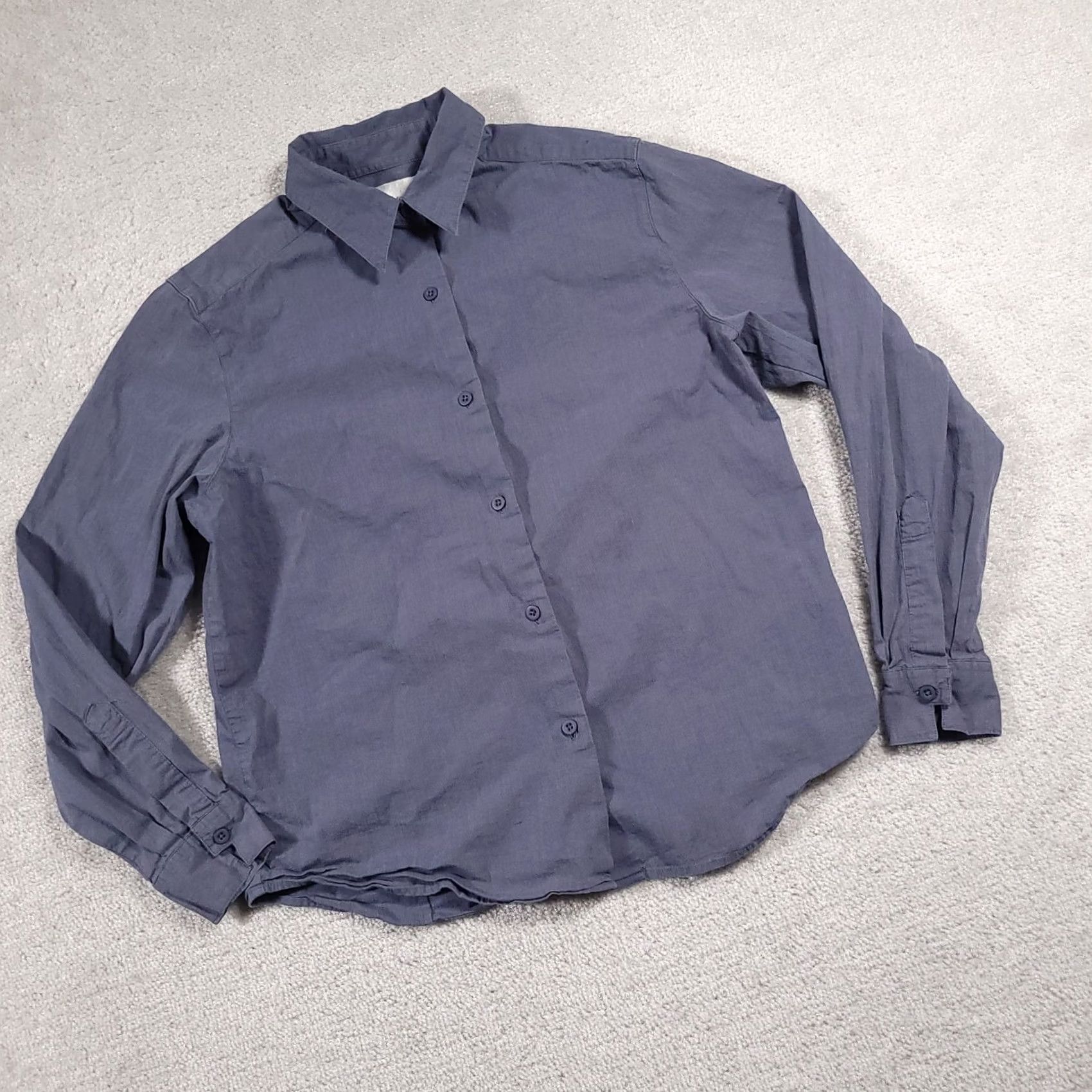 Vintage VINTAGE CJ Banks Shirt Women's Small Blue Button Up Chambray Long Sleeve Size S / US 4 / IT 40 - 2 Thumbnail