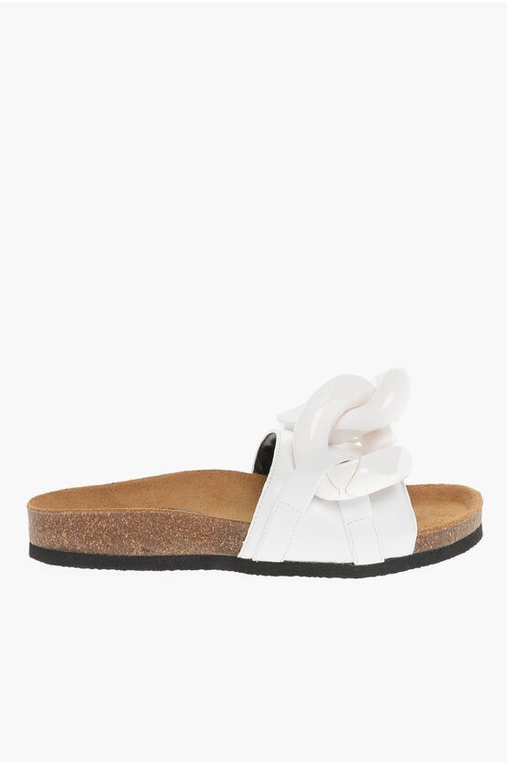 JW Anderson og1mm0624 Solid Leather Sandals in White Size US 6 / IT 36 - 1 Thumbnail