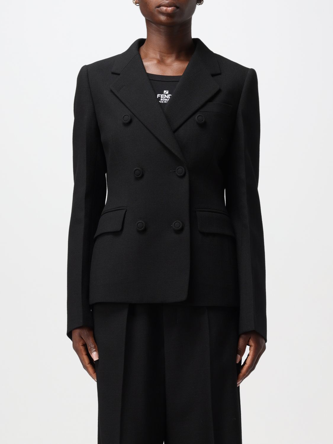 Image of Fendi Blazer Woman Black, Women's (Size Small)