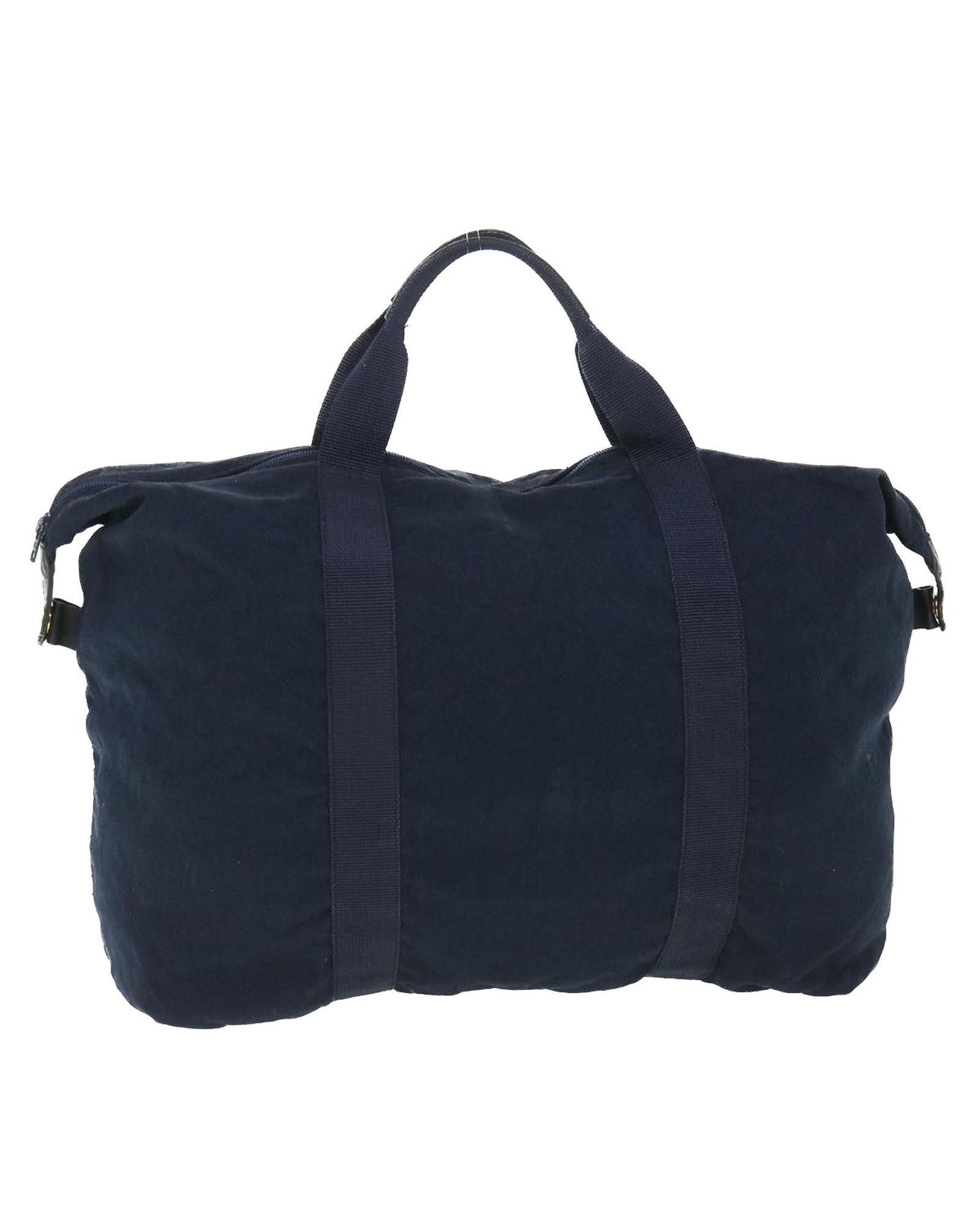 image of Celine Navy Canvas Boston Bag, Women's