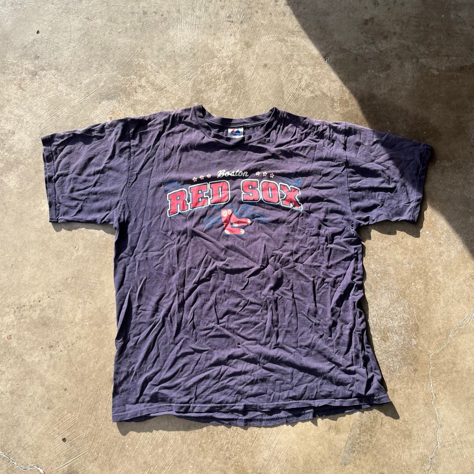 Vintage VINTAGE BOSTON RED SOX T-SHIRT BLUE 2XL Size US XXL / EU 58 / 5 - 1 Thumbnail