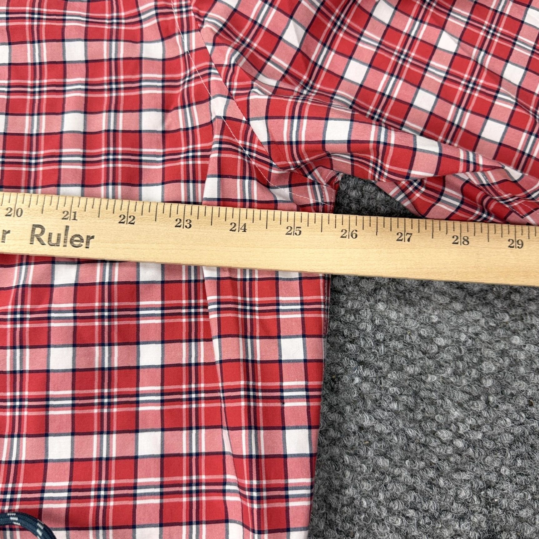 Brooks Brothers Brooks Brothers Non-Iron Button Down Shirt XL Red Plaid Regular Fit Mens Size US XL / EU 56 / 4 - 7 Thumbnail