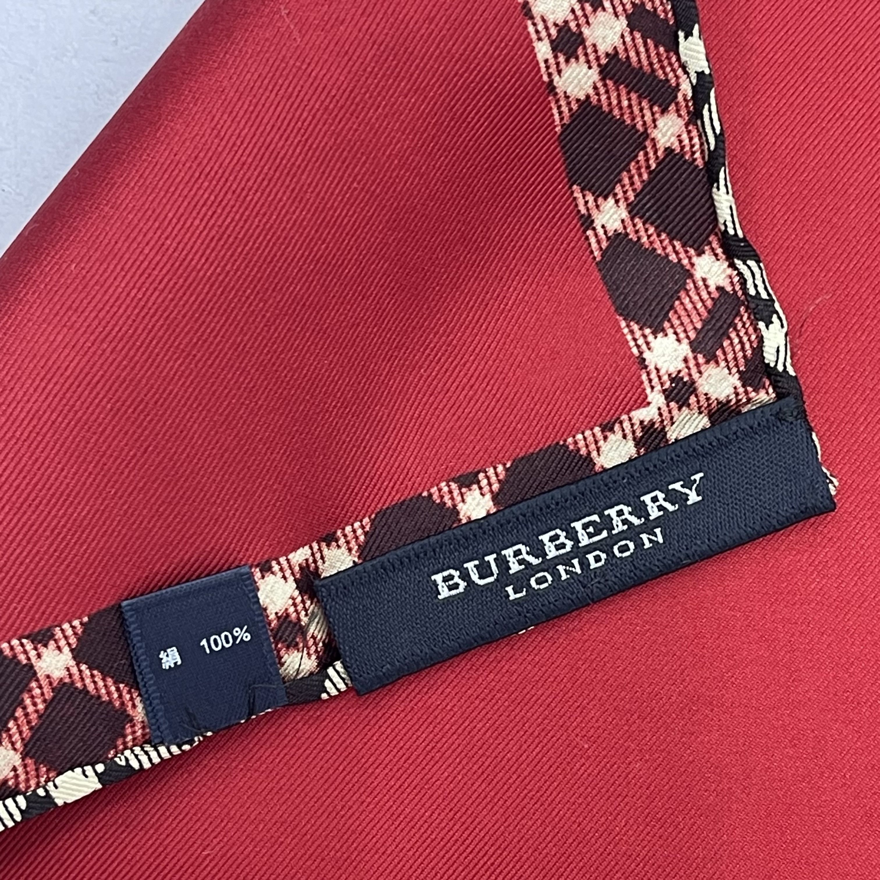 Burberry Vintage Burberry Silk Handkerchief - S7038 Size ONE SIZE - 6 Thumbnail