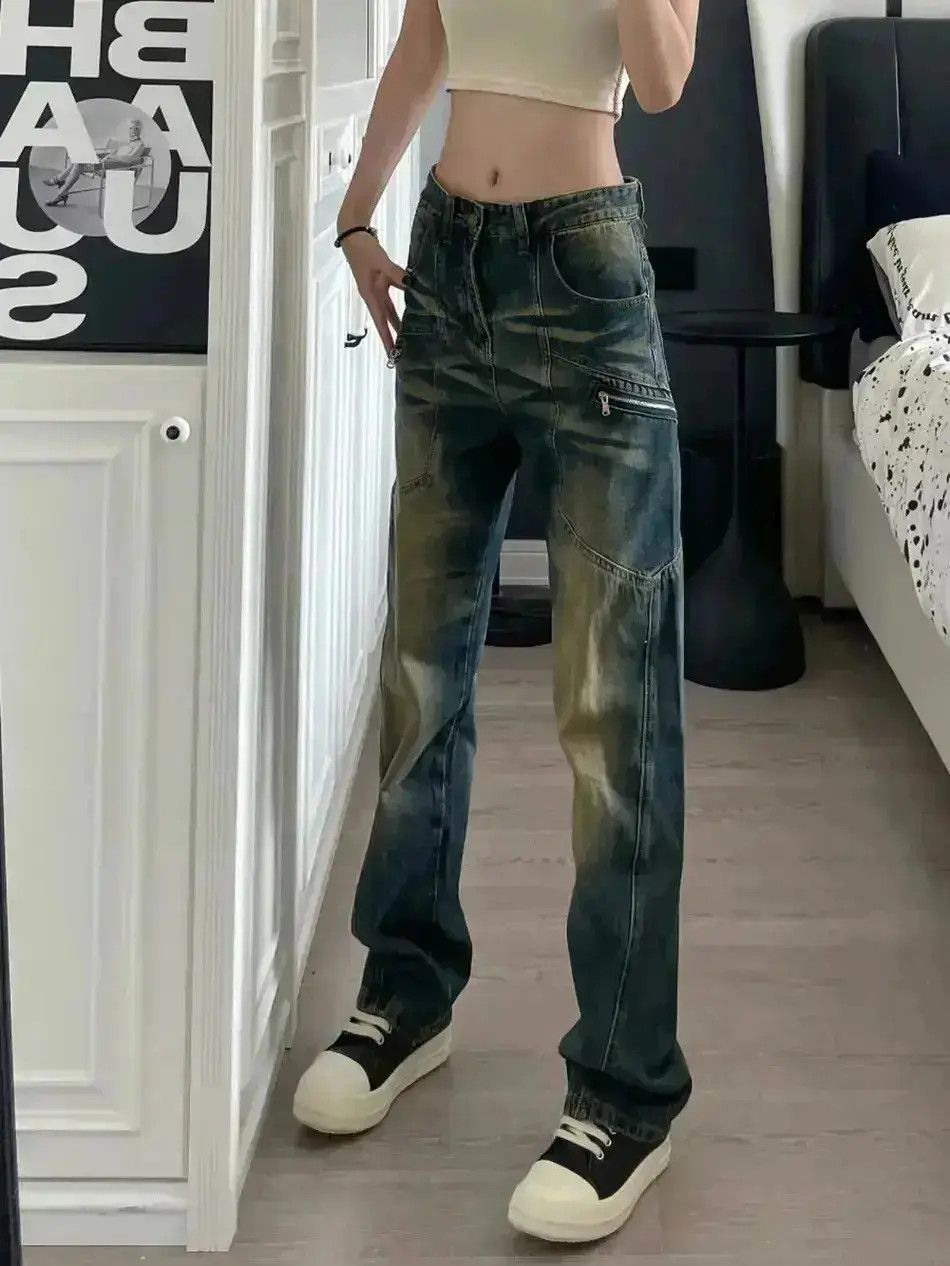 Japanese Brand Hip Hop Loose Multi Pocket Jeans Size US 32 / EU 48 - 3 Thumbnail