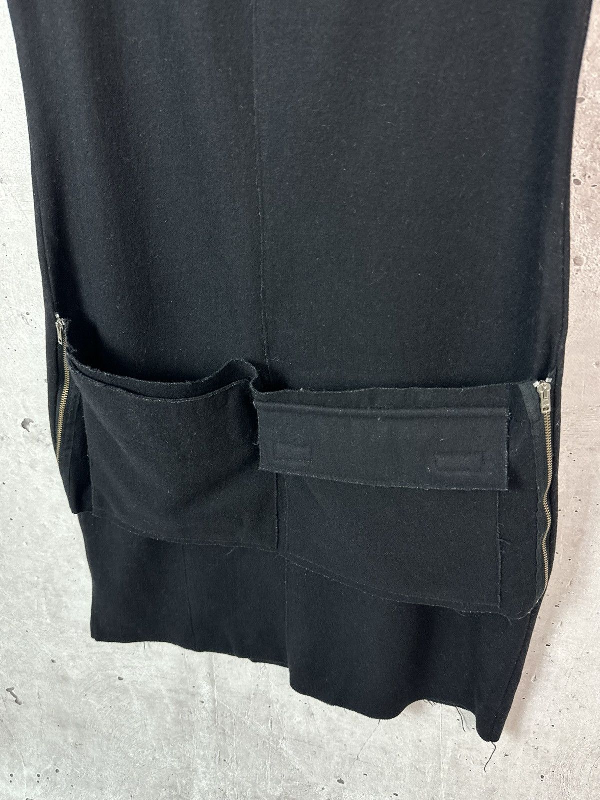 Walter Van Beirendonck W&LT Walter Van Beirendonck Distressed Pockets Wool Dress Size US M / EU 48-50 / 2 - 6 Thumbnail