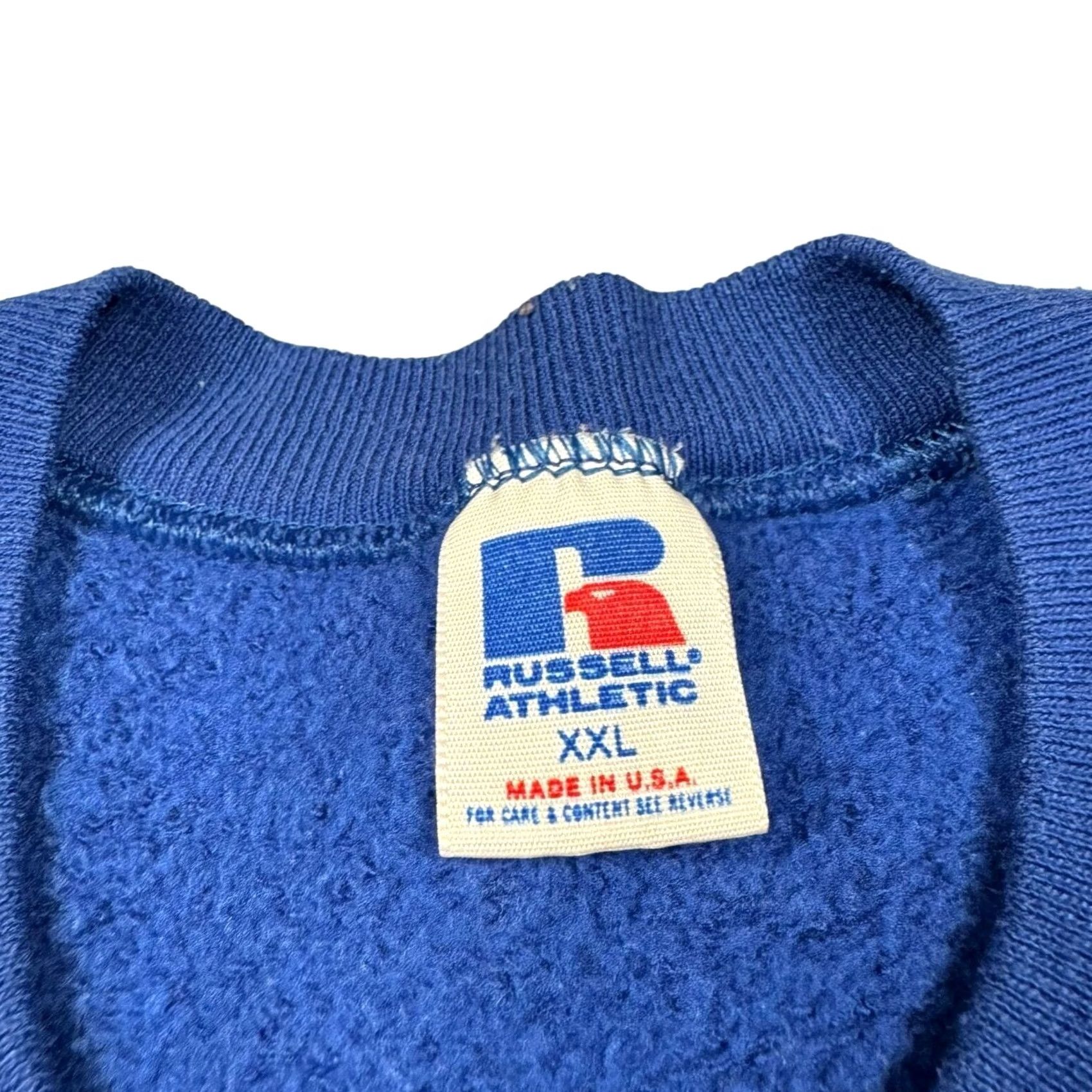 Russell Athletic VINTAGE Russell Sweatshirt Men 2XL USA Made Blue Pullover Fleece Crewneck Sweatshirt Men's Size US XXL / EU 58 / 5 - 5 Thumbnail