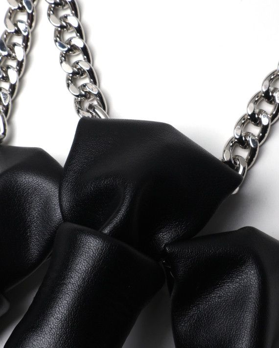 Noir Kei Ninomiya Noir Kei Ninomiya - Leather Multiple Necktie necklace black Size ONE SIZE - 8 Thumbnail