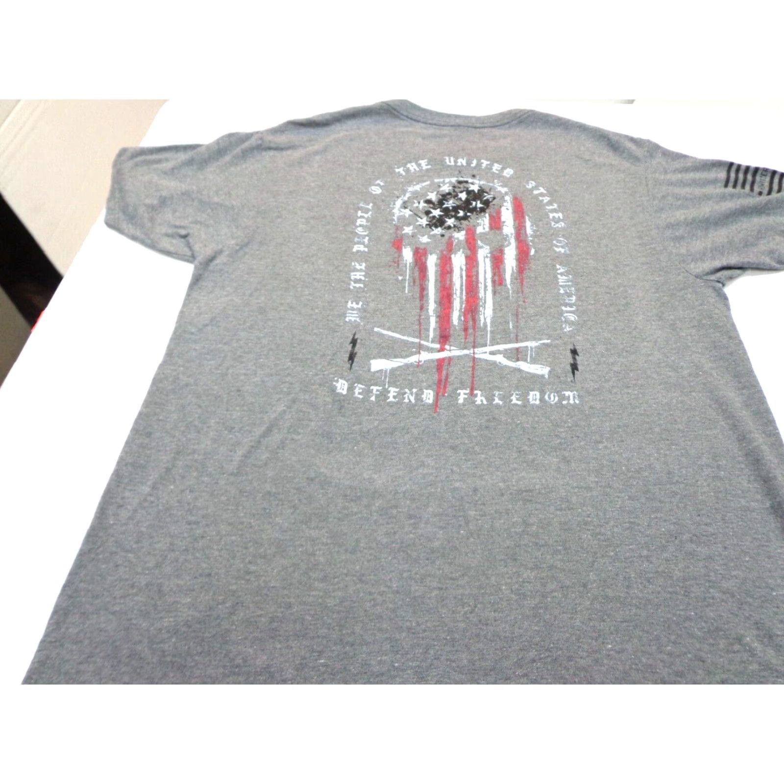 Vintage Howitzer We The People Graphic T-Shirt Charcoal Size L Men's Patriotic Short Sleeve Cotton Blend Shirt Size US L / EU 52-54 / 3 - 8 Thumbnail