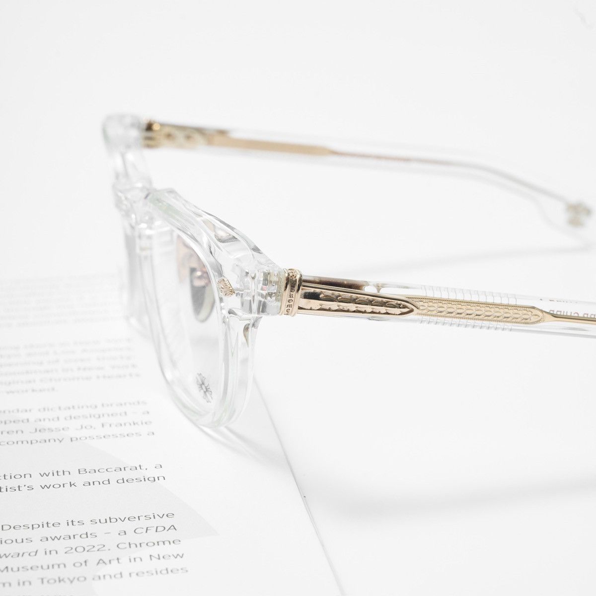 Chrome Hearts CHROME HEARTS CHIRP CHIRP-A CRYSTAL 18KGP GLASSES Size ONE SIZE - 3 Thumbnail