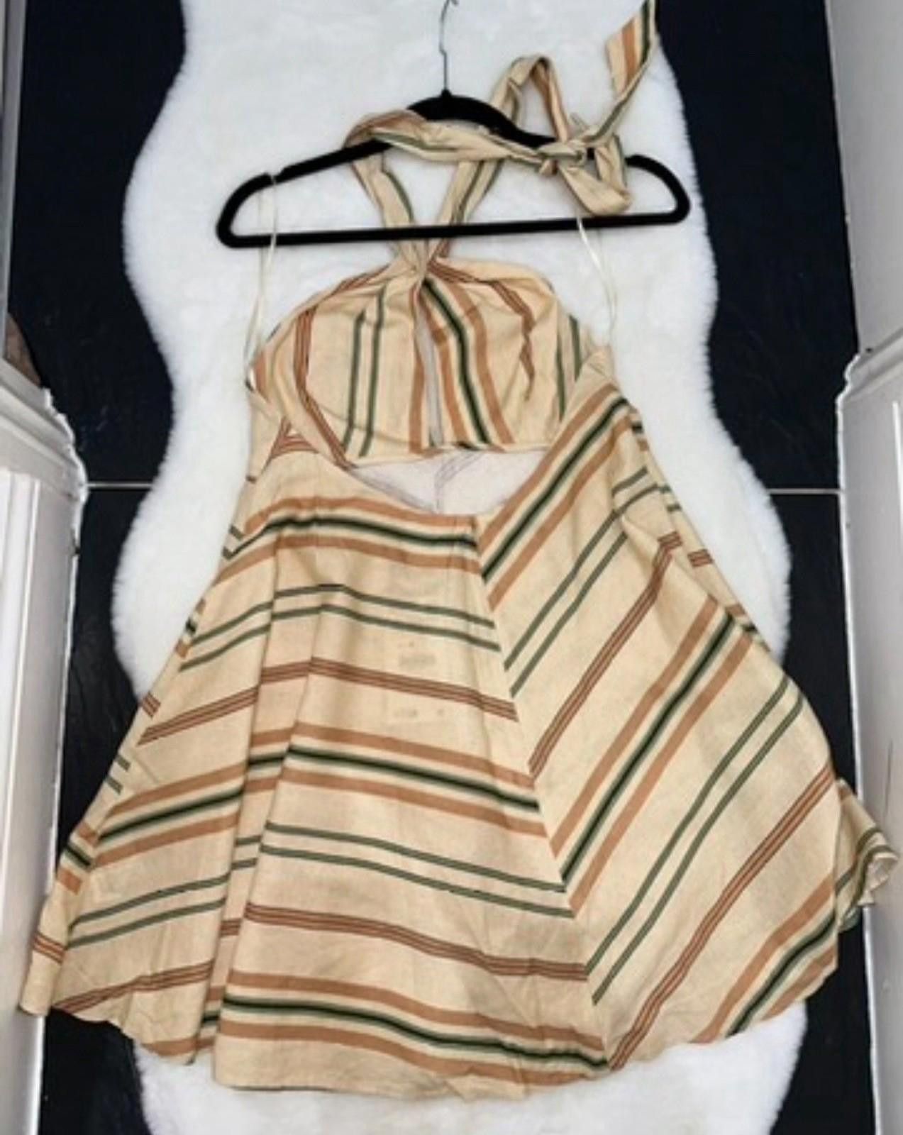 Zara ZARA dress Linen Halter Neck Size M / US 6-8 / IT 42-44 - 2 Thumbnail
