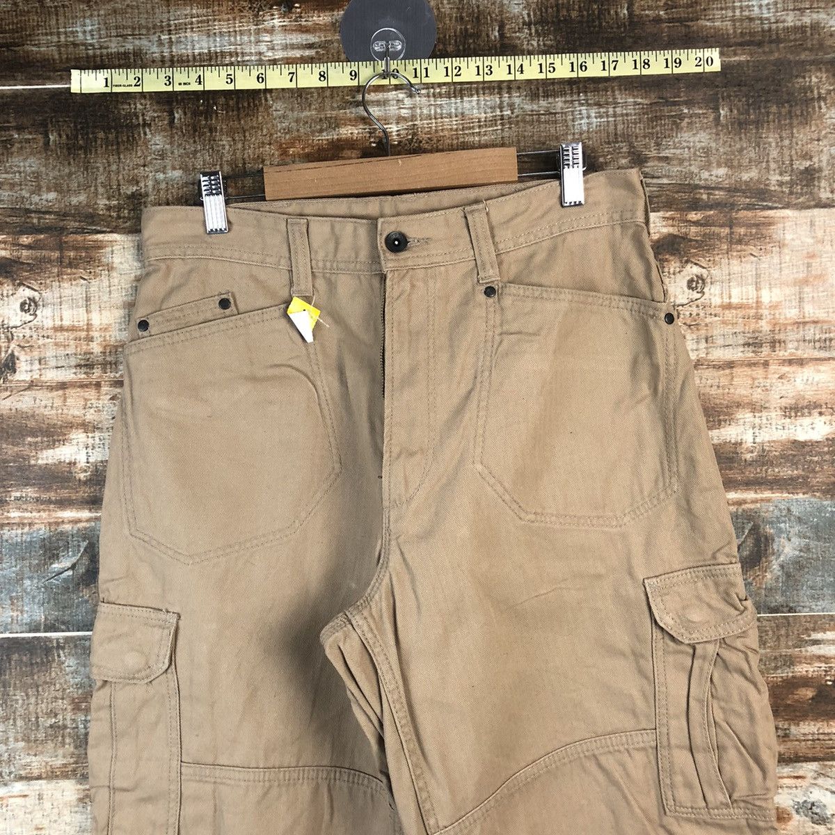Japanese Brand DL Even River Brown Cargo Multipocket Pants #C703 Size US 30 / EU 46 - 4 Thumbnail