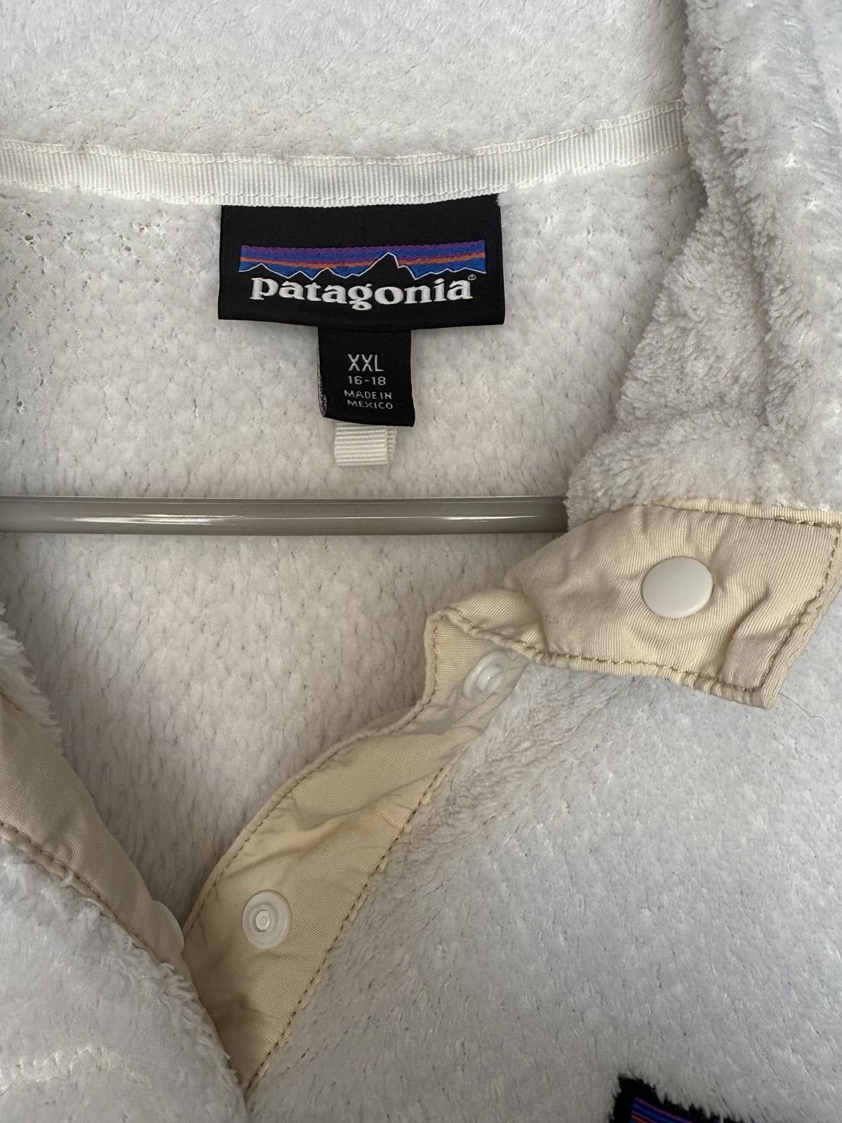 Patagonia White cream Patagonia Women Fleece Pullover Jacket Size M / US 6-8 / IT 42-44 - 3 Thumbnail