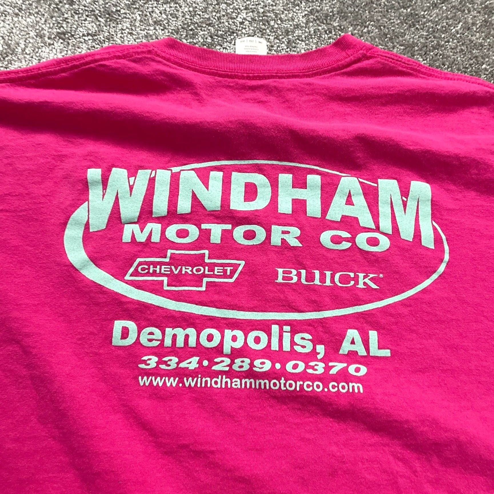 Gildan GILDAN Ultra Cotton Graphic T-Shirt 2XL Pink Windham Motor Chevrolet Biker Mens Size US XXL / EU 58 / 5 - 4 Thumbnail