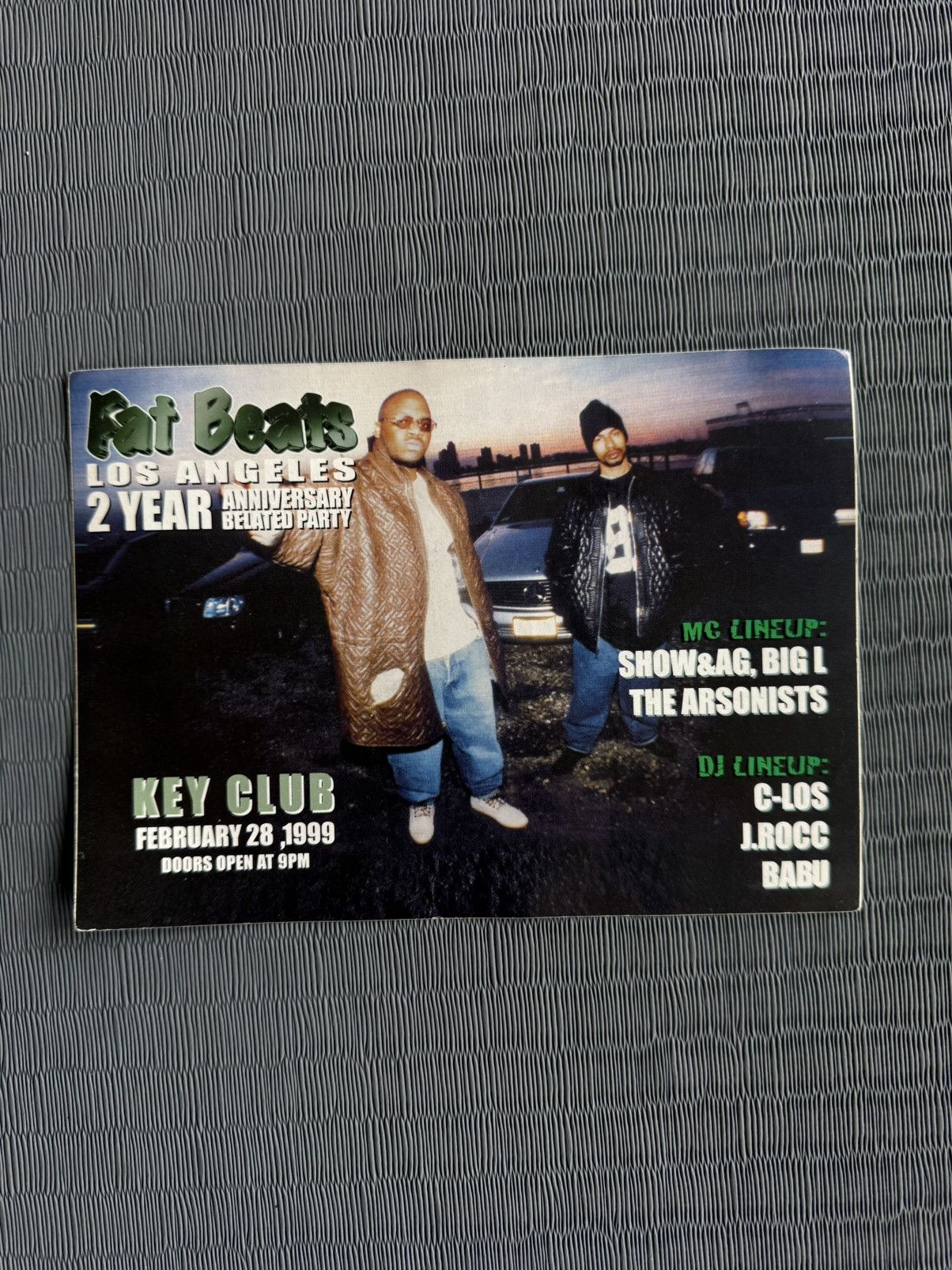 Other SHOW BIZ & AG's / BIG L’s Live/Fat Beats LA OG Promo Sticker Size ONE SIZE - 1 Thumbnail