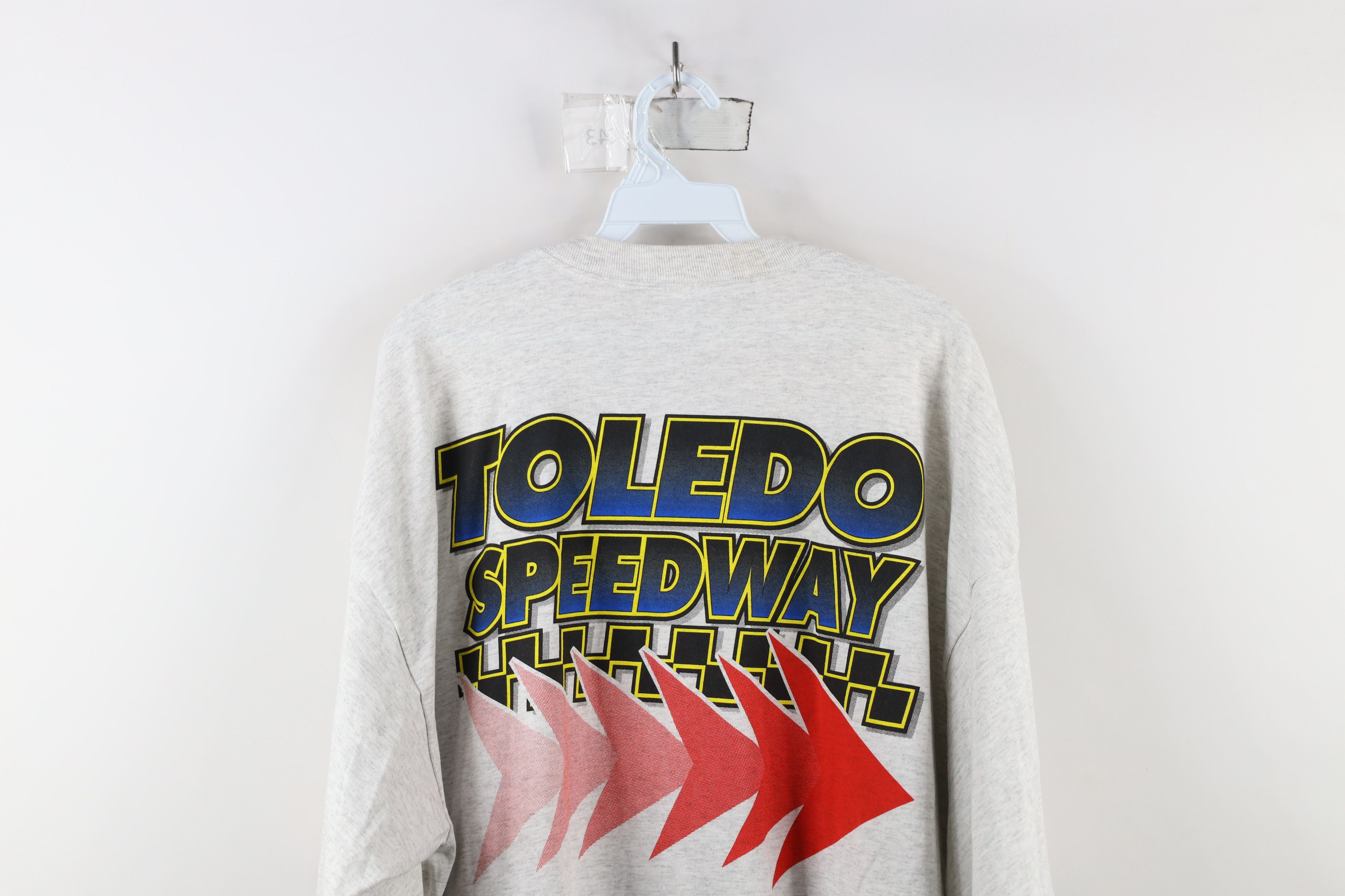 Vintage Vintage 90s All Over Print Toledo Speedway Racing T-Shirt Size US XXL / EU 58 / 5 - 13 Thumbnail