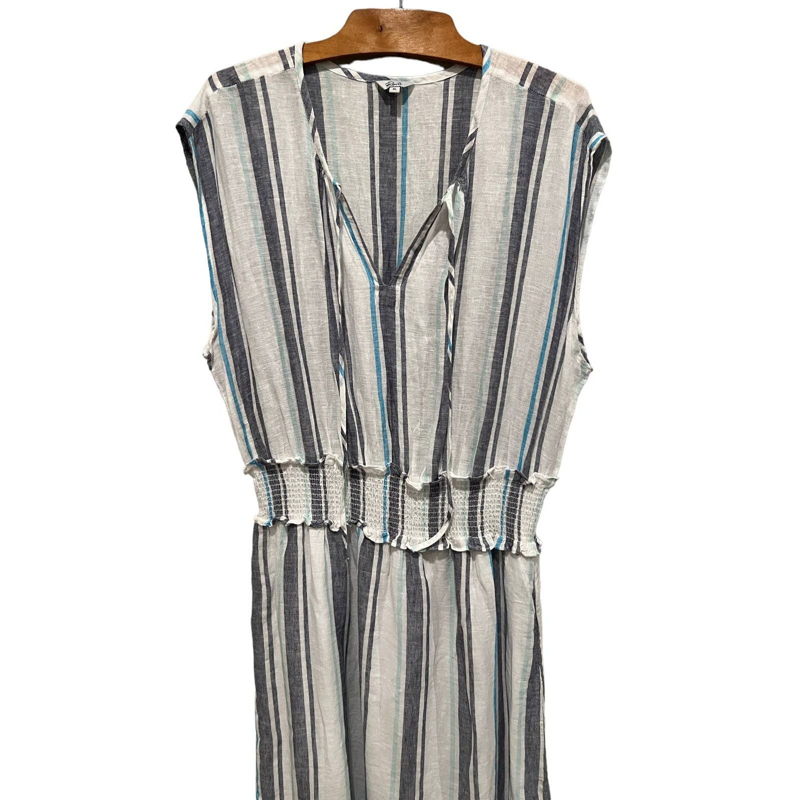 Rails RAILS Ashlyn Stripe Smocked Waist Dress Size XL Size XL / US 12-14 / IT 48-50 - 4 Thumbnail