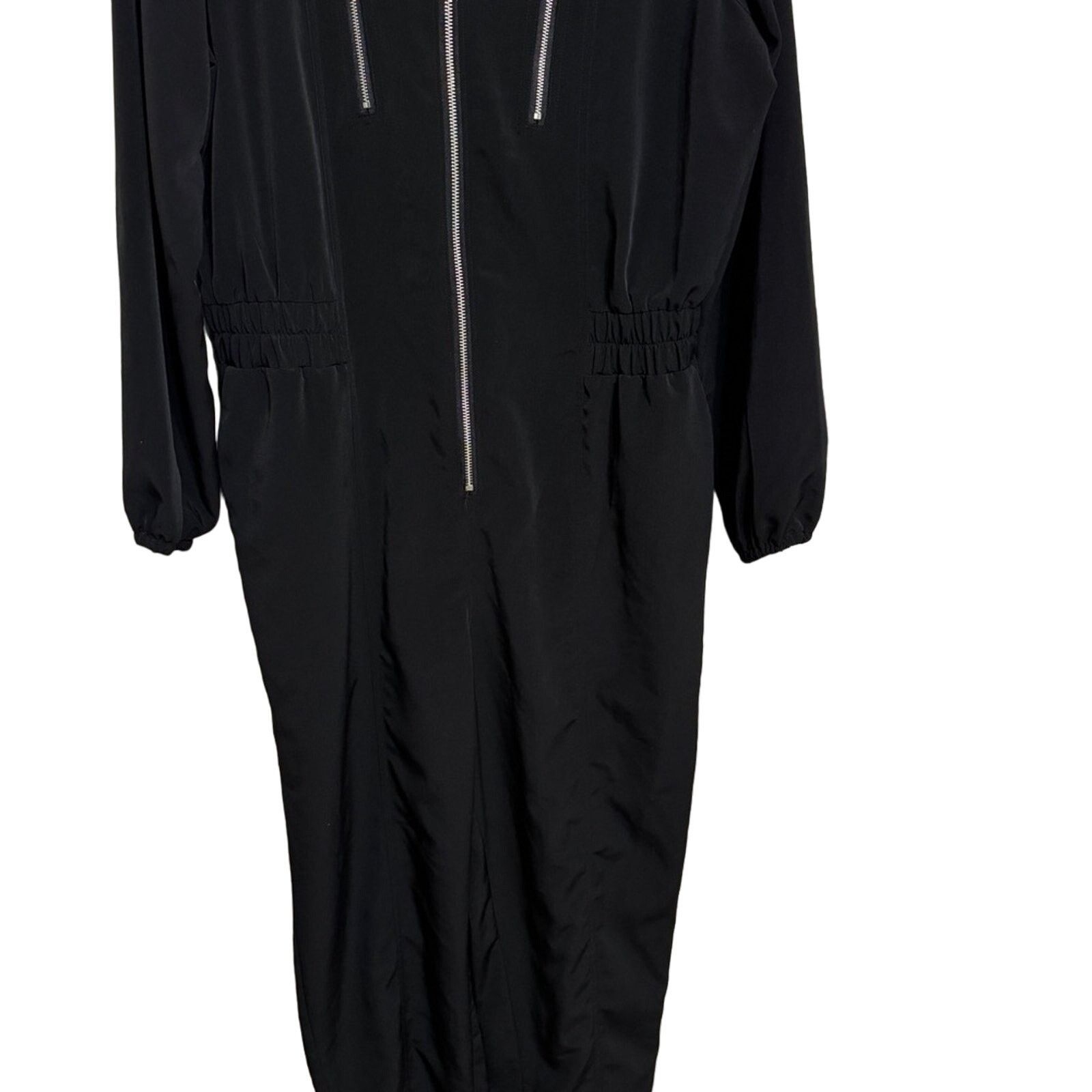 Express Express Zip Front Utility Jumpsuit Black Size M Size 32" / US 10 / IT 46 - 5 Thumbnail