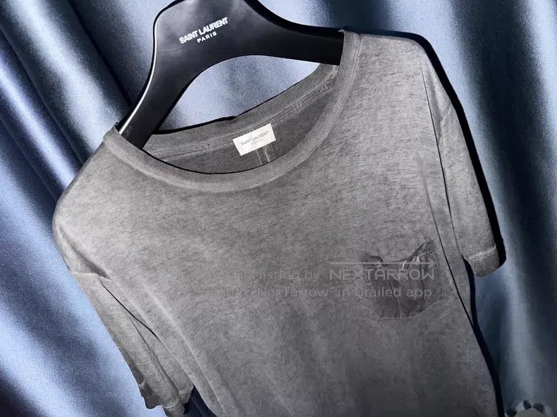 Saint Laurent Paris Saint Laurent Paris Iron Grey Short Sleeve i Size US S / EU 44-46 / 1 - 2 Thumbnail