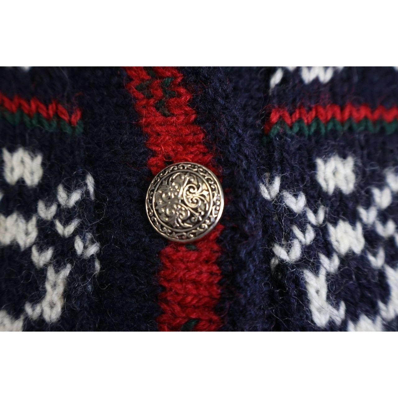 L.L. Bean Vintage LL Bean Cardigan Womens Small Blue Nordic Fair Size S / US 4 / IT 40 - 6 Thumbnail