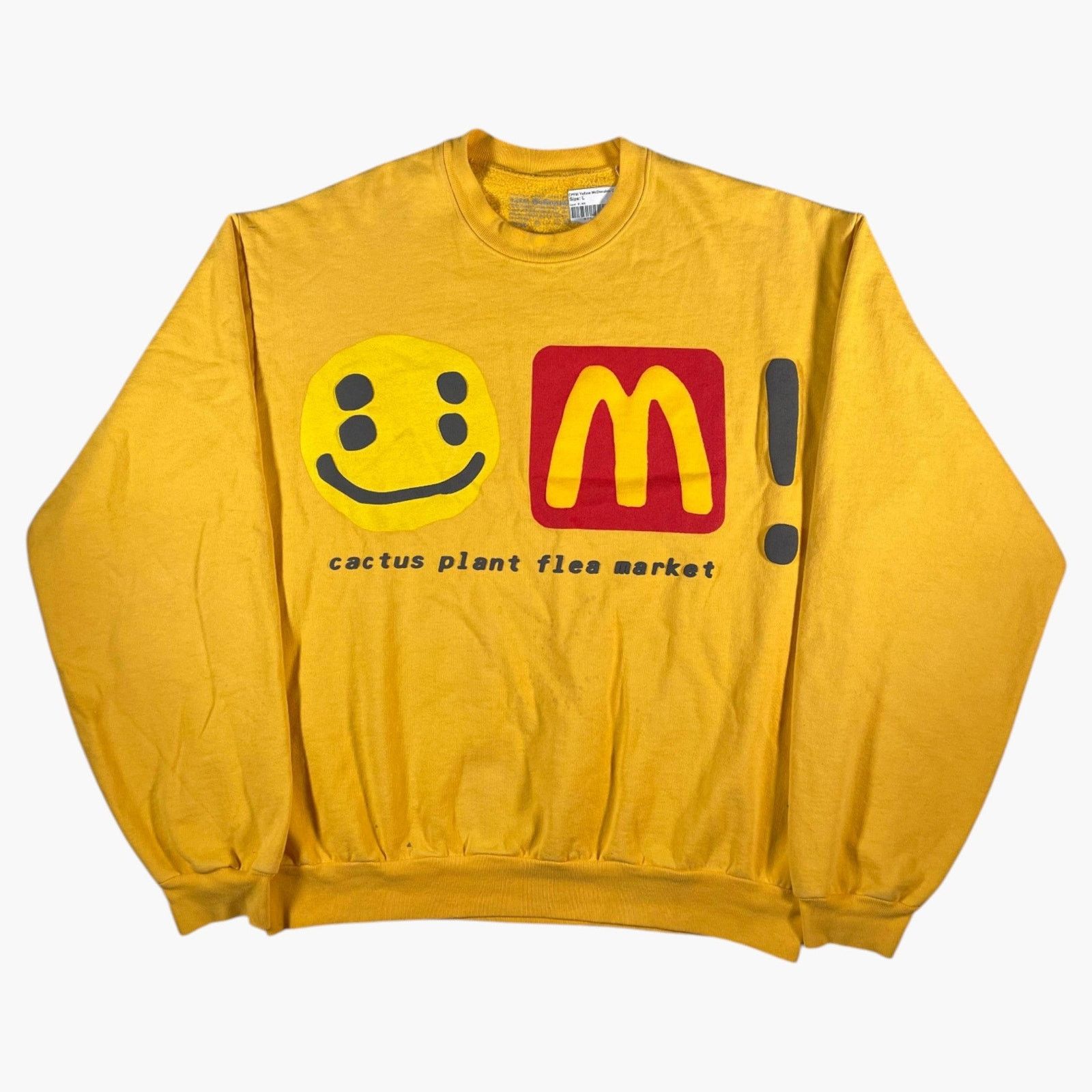 Cactus Plant Flea Market CPFM McDonalds Yellow Crewneck Size US L / EU 52-54 / 3 - 1 Thumbnail