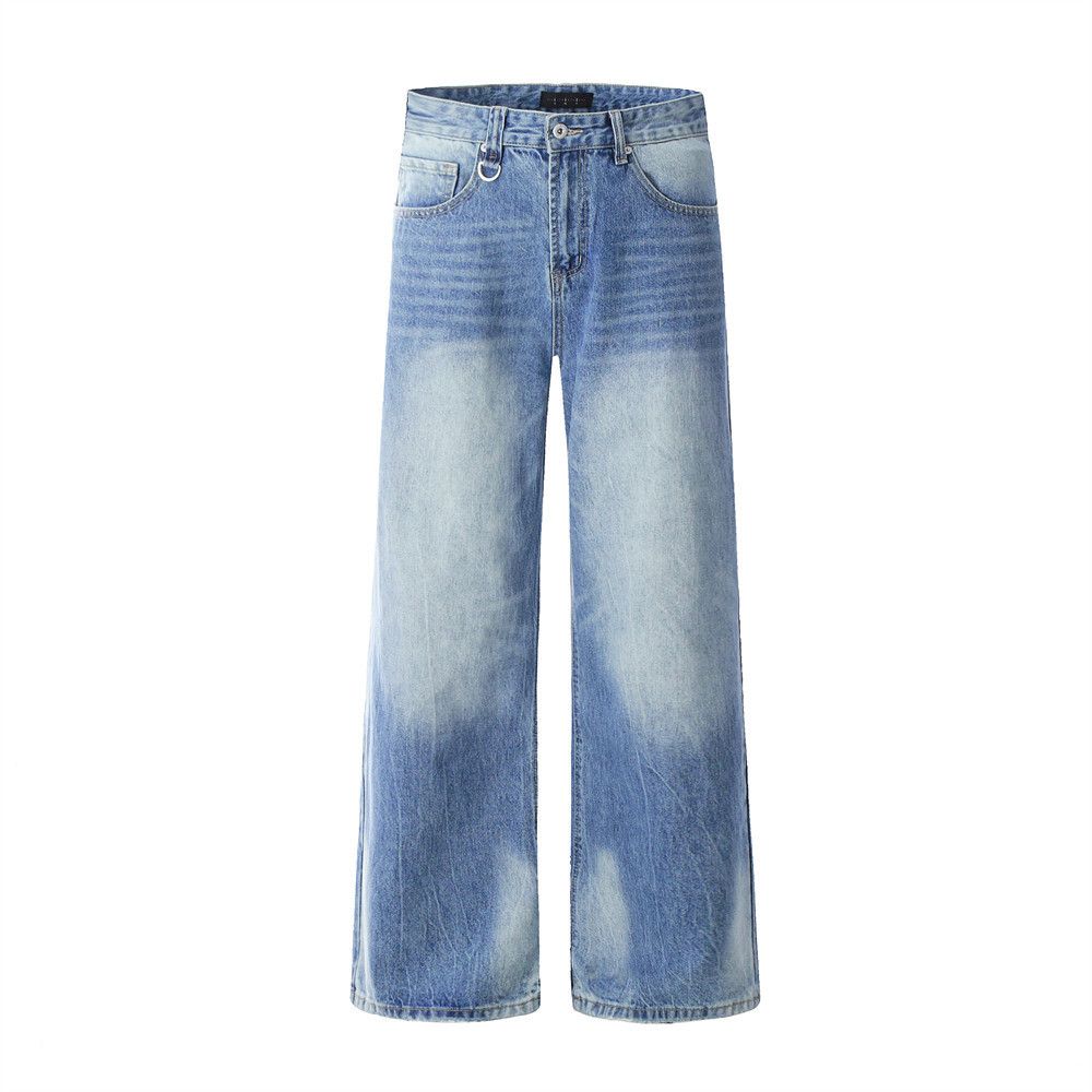 Japanese Brand × Vintage Men's loose punk distressed gradient washed jeans Size US 32 / EU 48 - 1 Thumbnail
