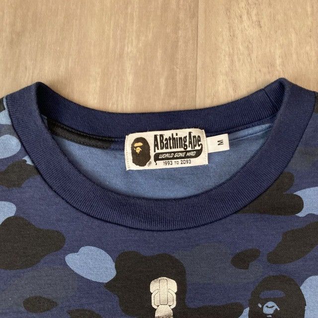 Bape BAPE WGM Shark T-shirt Blue camo a bathing ape Size US M / EU 48-50 / 2 - 7 Thumbnail