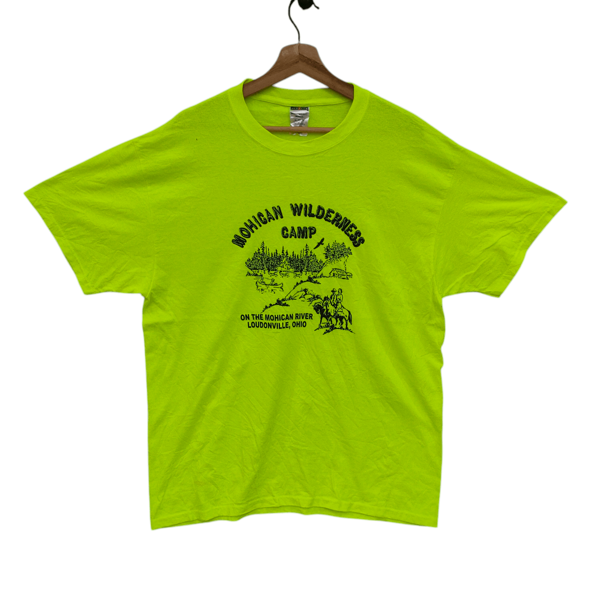 Jerzees × Vintage Mohican Wilderness Camp Tshirt Size US XL / EU 56 / 4 - 1 Thumbnail