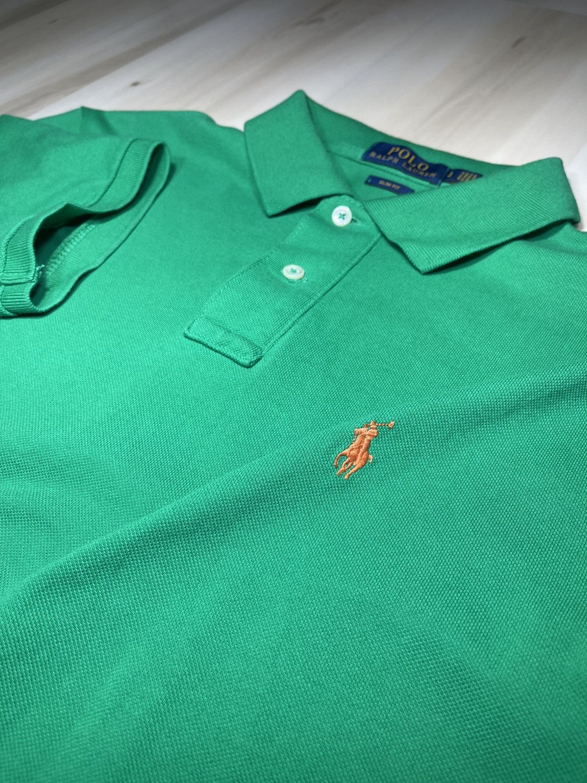 Polo Ralph Lauren Polo Ralph Lauren Men Slim Fit Forest Green Polo Sz L Shirt Size US L / EU 52-54 / 3 - 1 Thumbnail