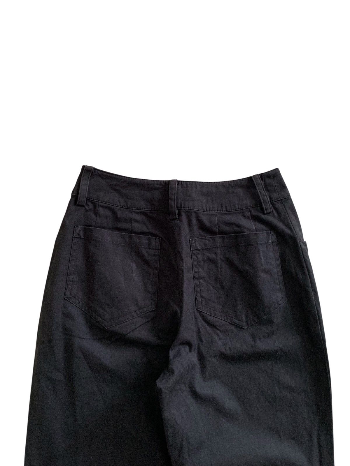 Nicole Club Last📦 Nicole Club Twill Cotton Flared Black Pants Size 25" / US 0 / IT 36 - 4 Thumbnail