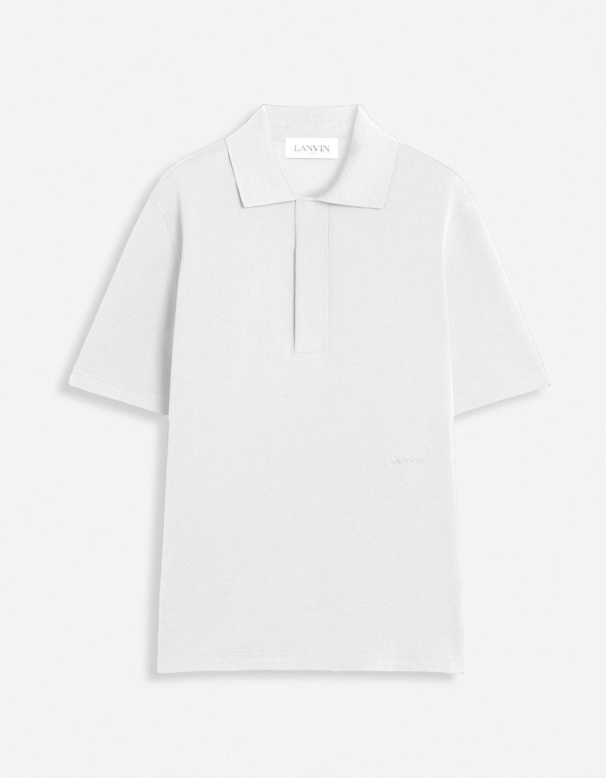 Image of Lanvin White Classic Polo T-Shirt, Men's (Size XL)