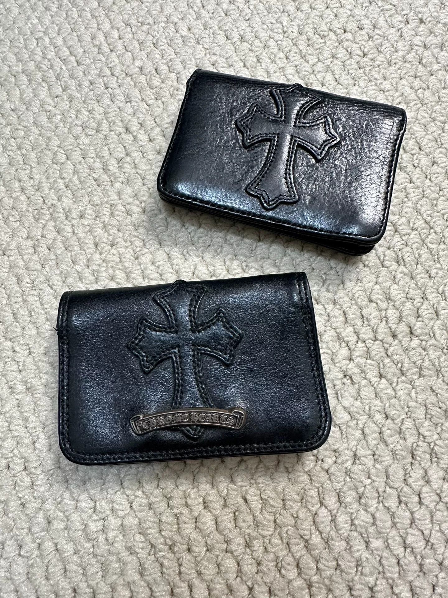 Chrome Hearts Chrome Hearts Cross Leather Card Holder Size ONE SIZE - 1 Thumbnail