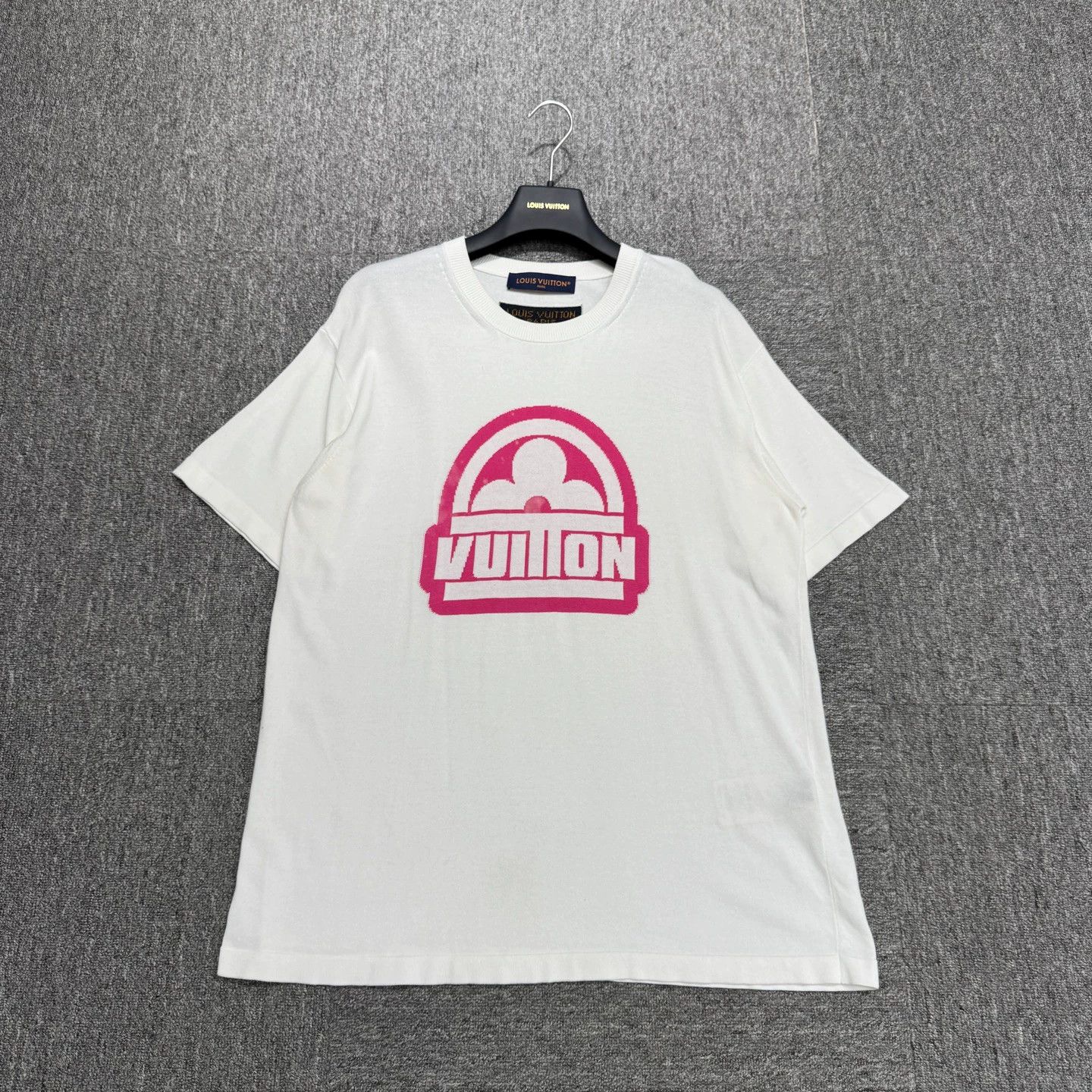 Louis Vuitton LV Pink Monogram Knit Short Sleeve M Size US M / EU 48-50 / 2 - 1 Thumbnail