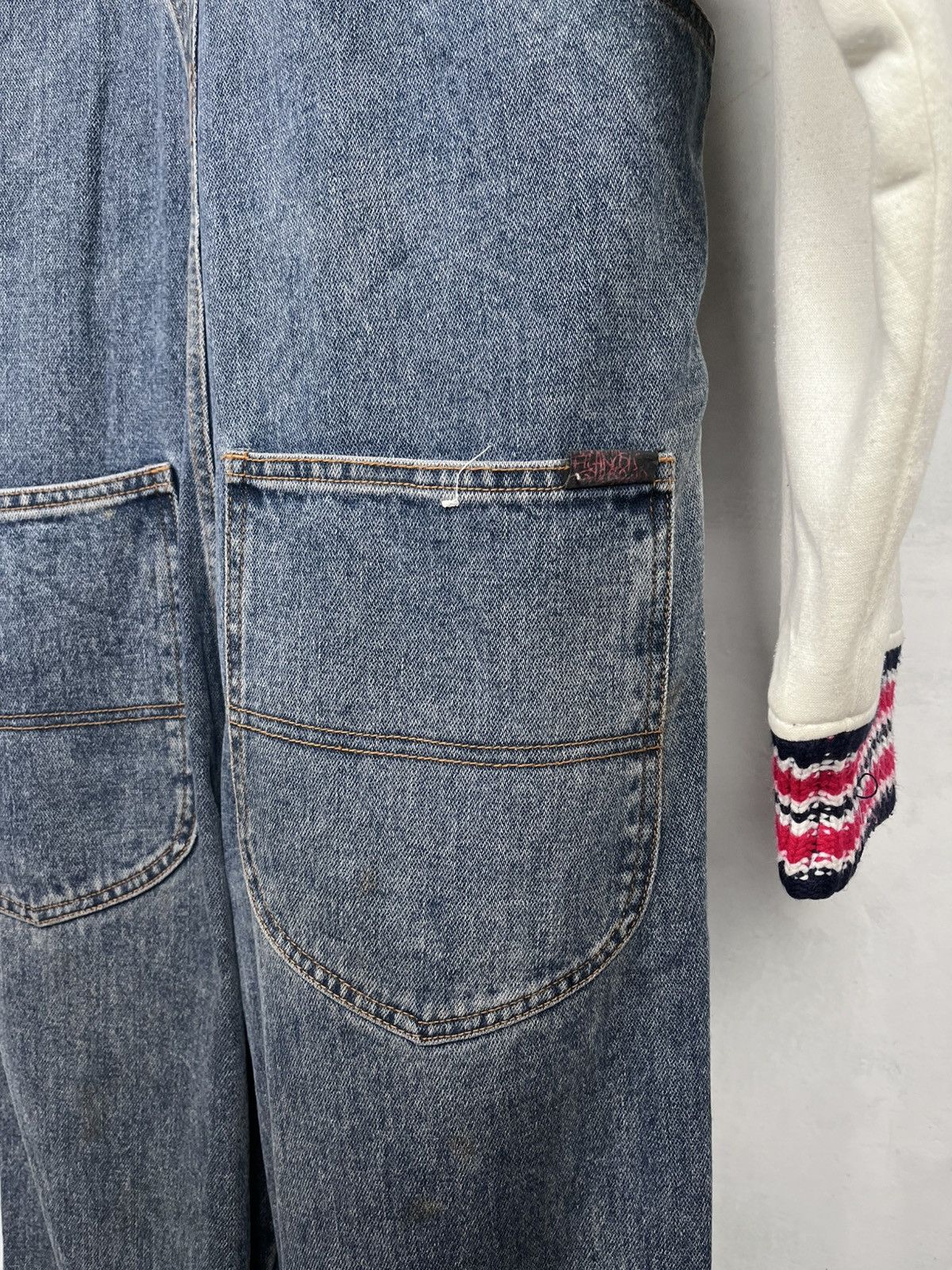 Marithe + Francois Girbaud Vtg Marithe Francois Girbaud Overall Denim Size US 33 - 9 Thumbnail