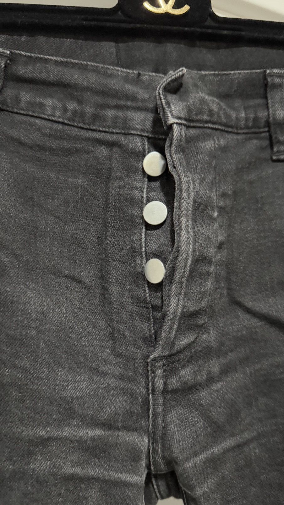 Balmain Balmain Black Slim Fit Jeans Size US 29 - 4 Thumbnail