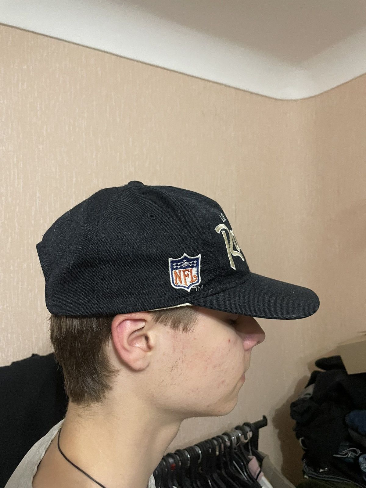 NFL × Sports Specialties Vintage Los Angeles Raiders Script Snapback Cap NFL NWA 90s Size ONE SIZE - 7 Thumbnail