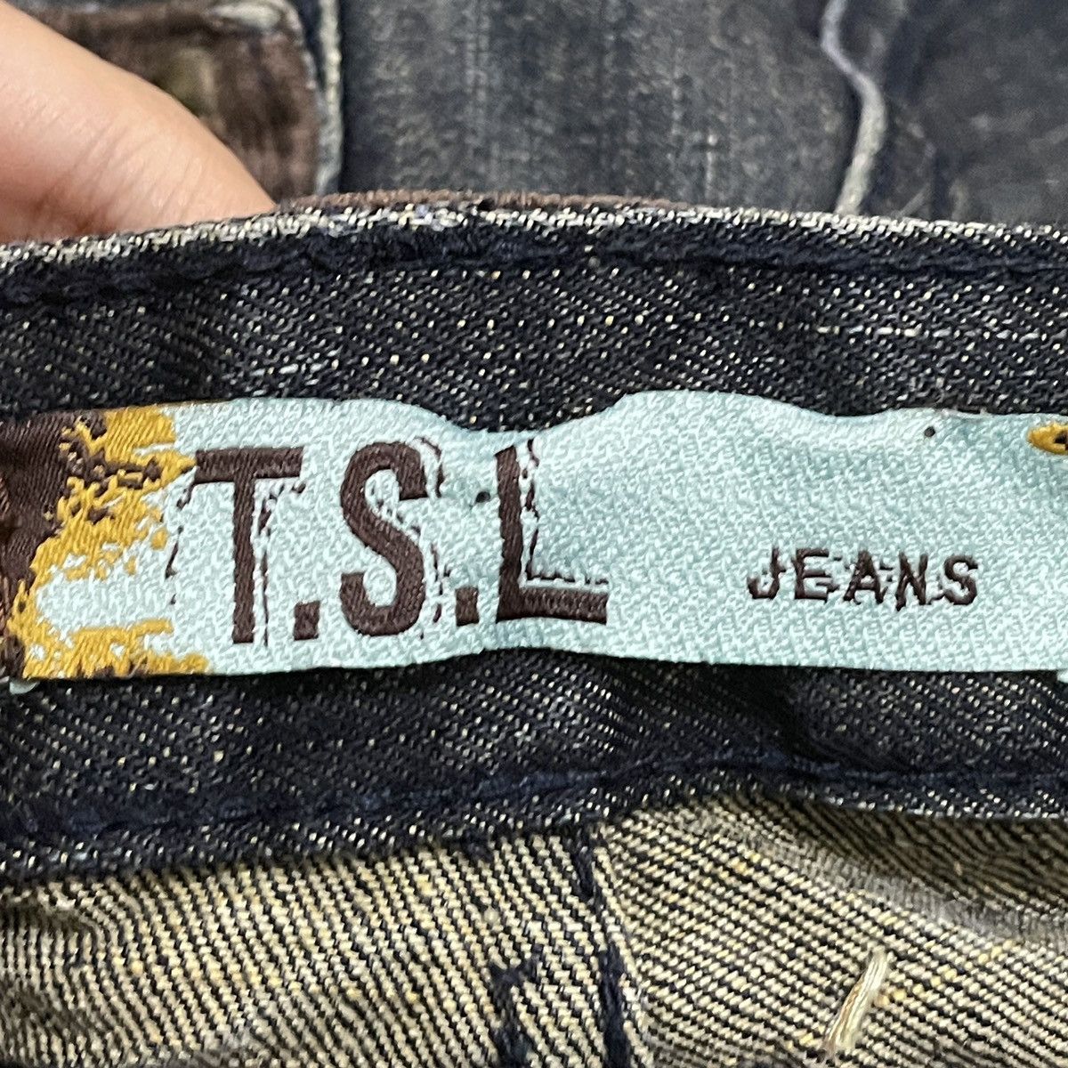 If Six Was Nine Very Rare Vintage Brand TSL Ripped Tactical Jeans 1990s Size US 32 / EU 48 - 11 Thumbnail