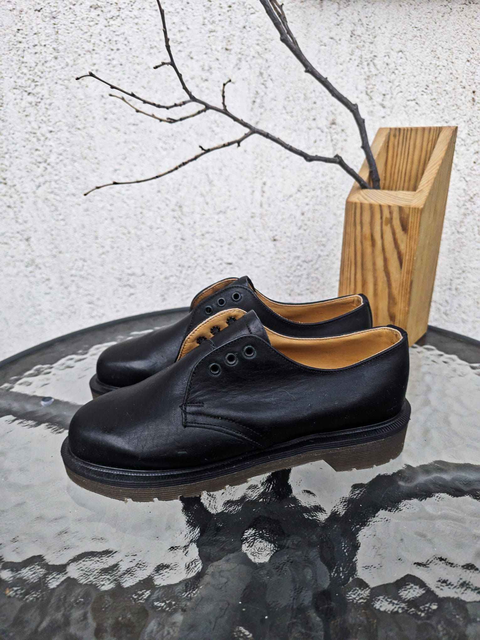 Dr. Martens × Vintage dr martens black leather shoes made in england vintage Size US 5.5 / IT 35.5 - 2 Thumbnail