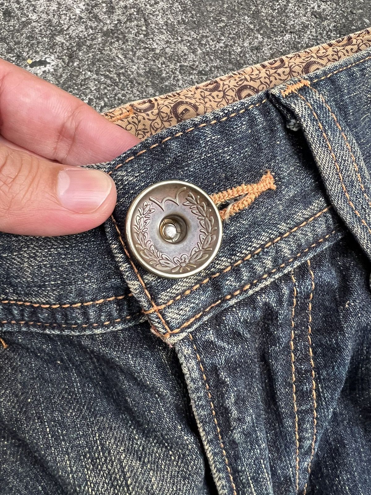 Edwin × If Six Was Nine × Japanese Brand EDWIN 503 BLUE TRIP PUNK JEANS VERY RARE Size US 31 - 7 Thumbnail