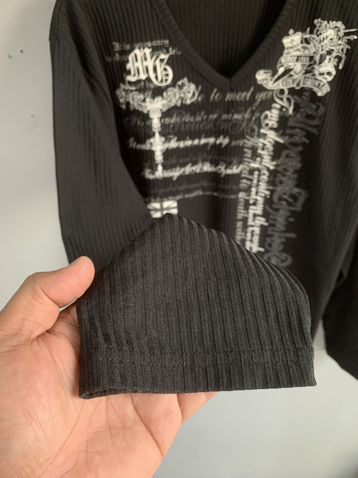 Japanese Brand Japanese Euroyal Poem Longsleeve Silk Tee Size US L / EU 52-54 / 3 - 2 Thumbnail