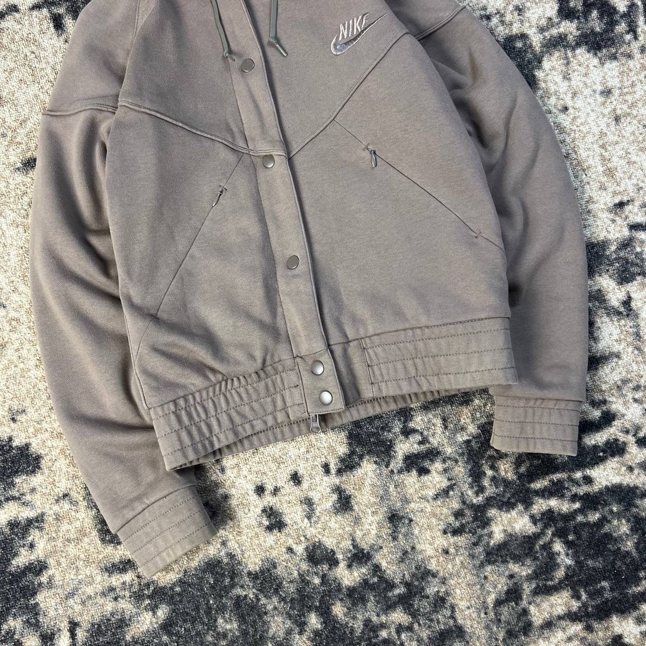 Nike Nike Mini Logo Vintage Y2K Teddy Fleece Button Up Hoodie Size S / US 4 / IT 40 - 3 Thumbnail