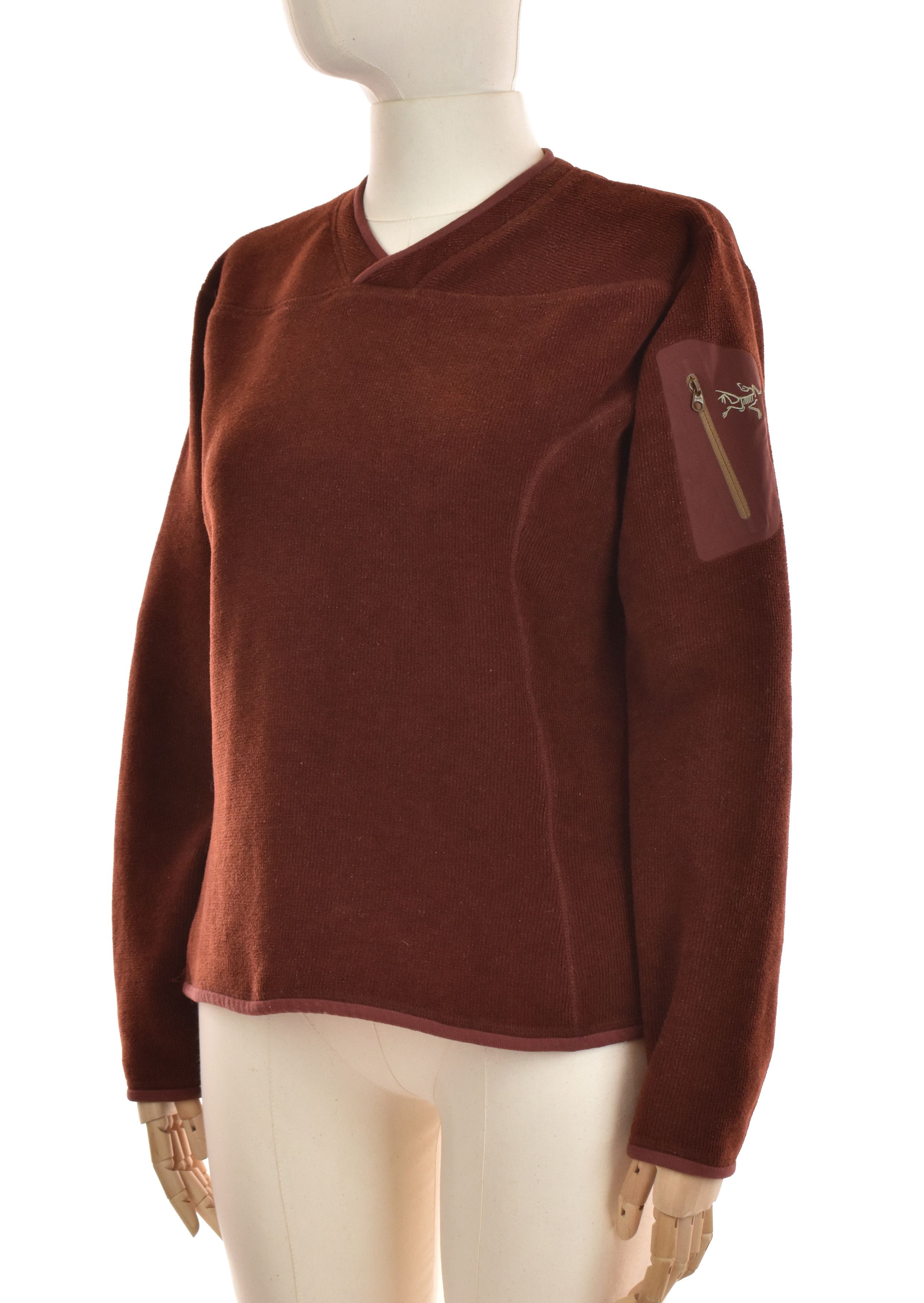 Arc'teryx ARCTERYX Polartec Fleece Jacket Logo Pocket Burgundy Size M / US 6-8 / IT 42-44 - 2 Thumbnail