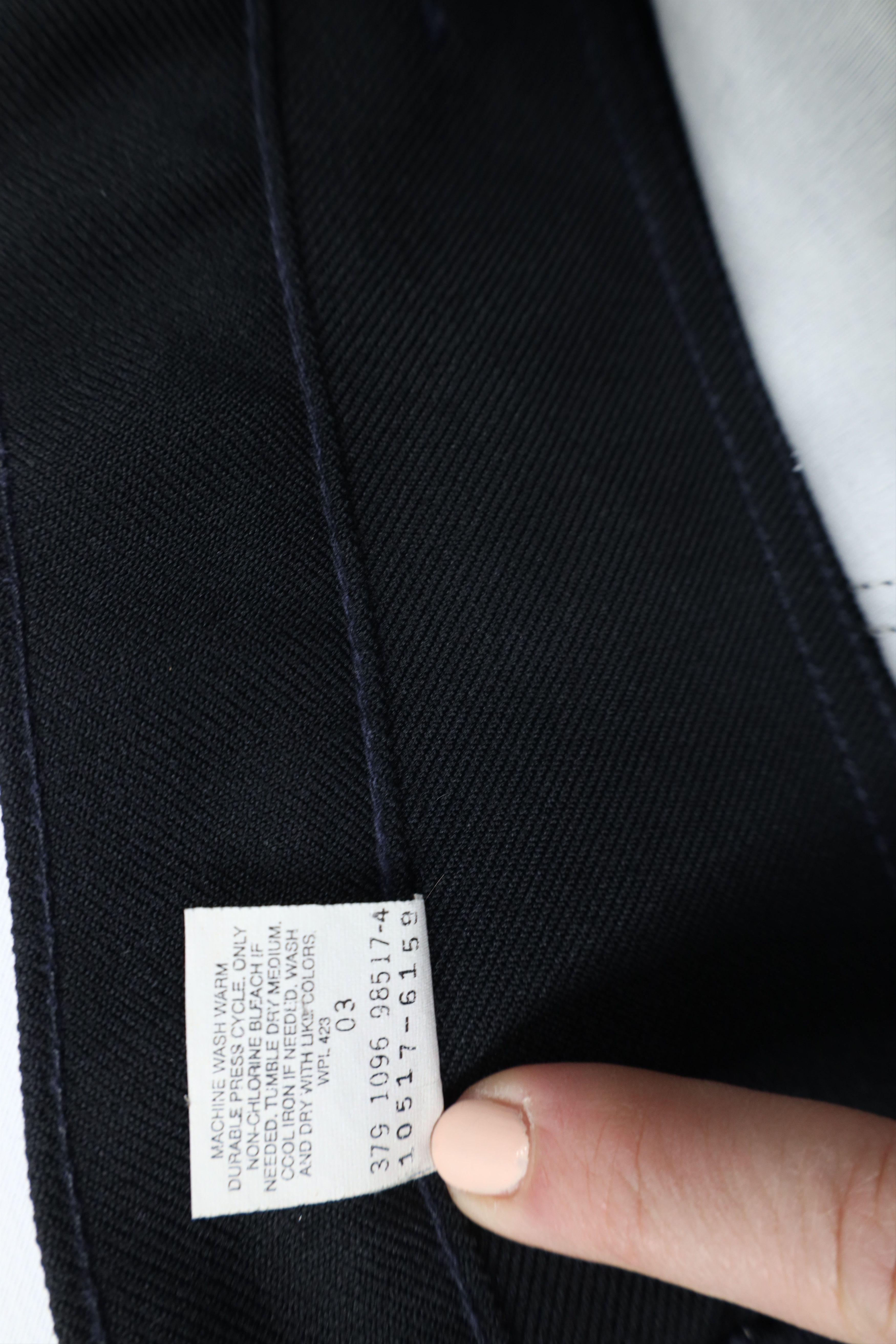 Levi's × Vintage Vintage 90s Levis Flared Wide Leg Knit Chino Pants Black USA Size US 38 / EU 54 - 9 Thumbnail
