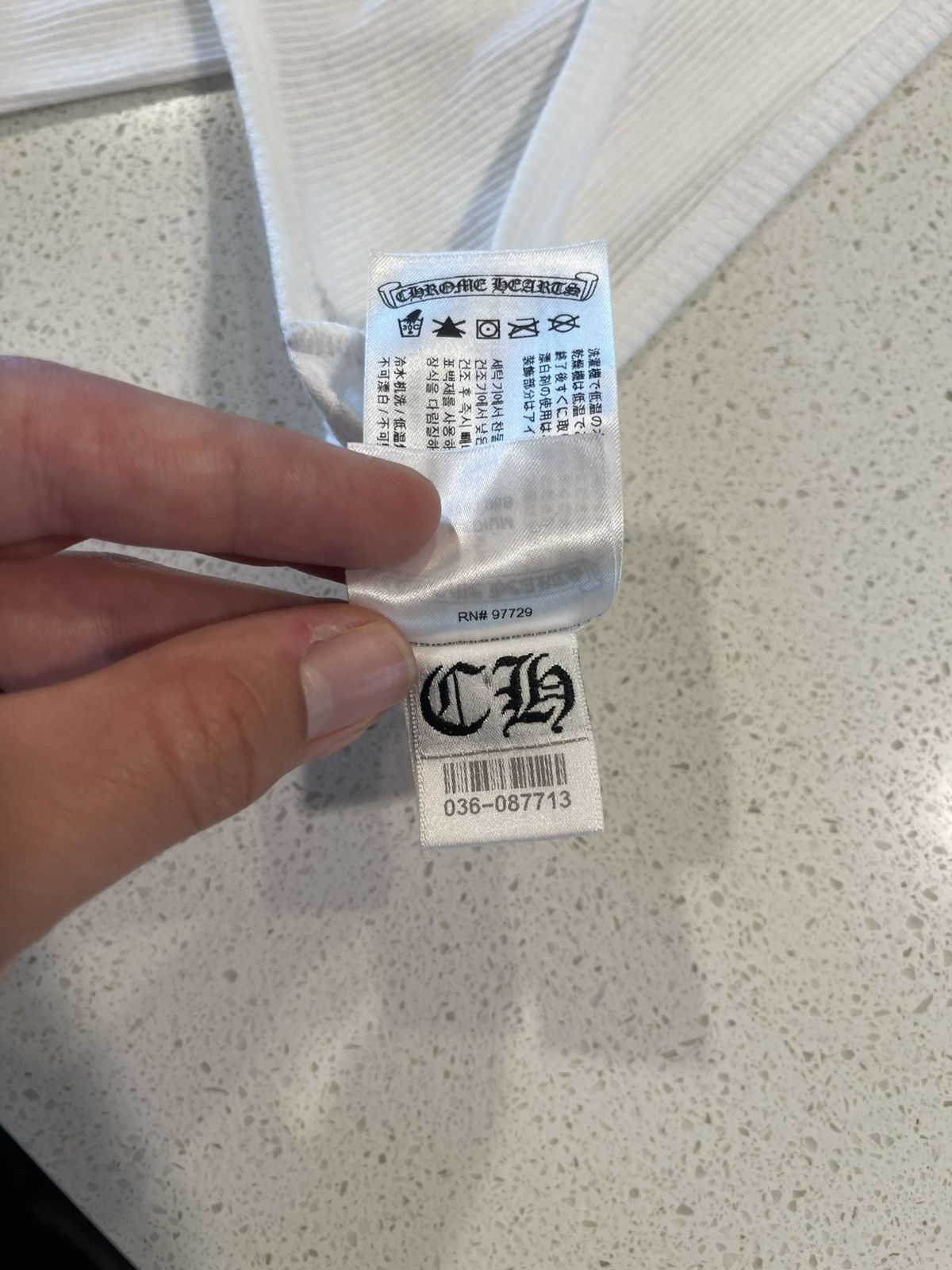 Chrome Hearts Tbar Cross White Tank