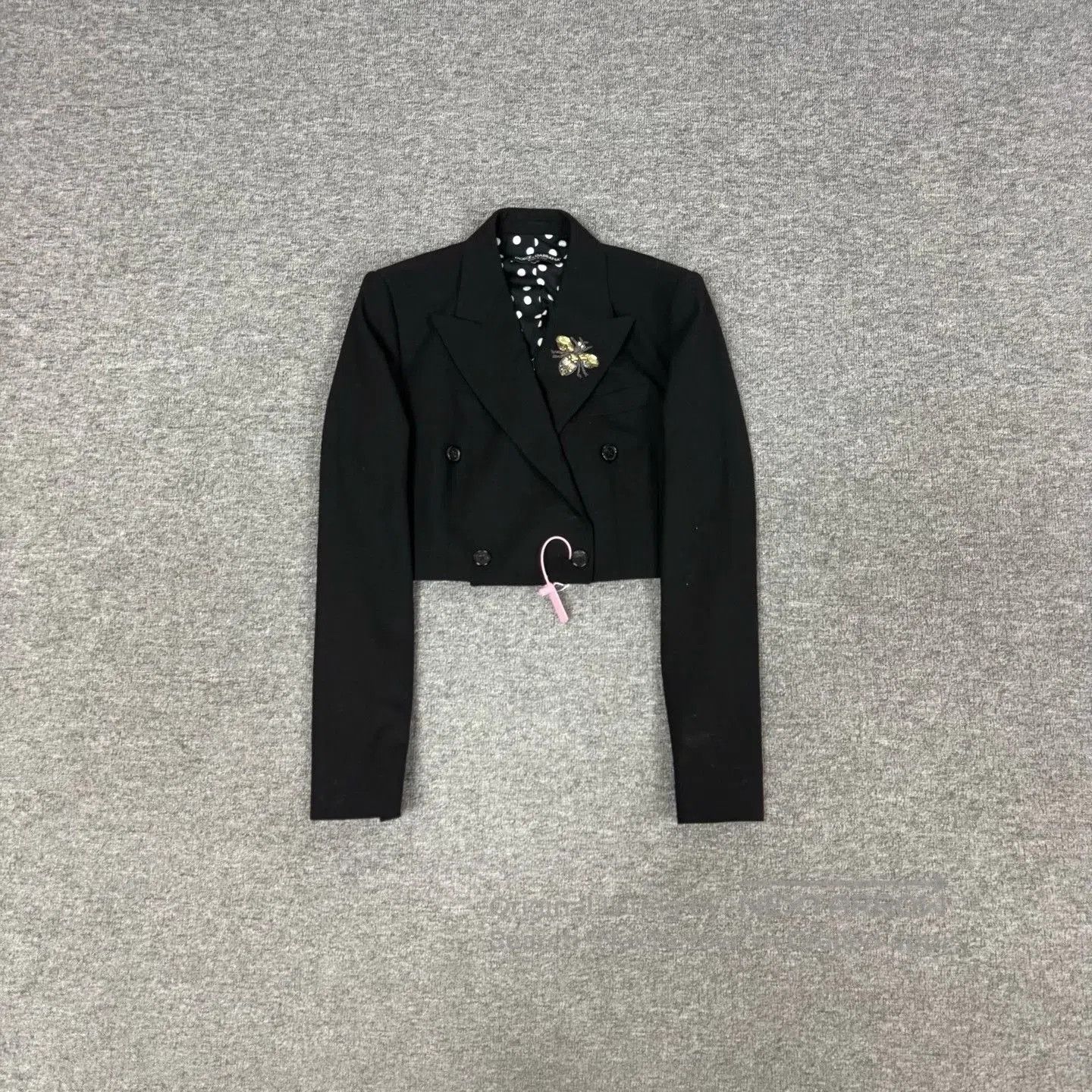 Dolce & Gabbana Dolce & Gabbana Bee Brooch Short Wool Blazer. Size M / US 6-8 / IT 42-44 - 1 Thumbnail